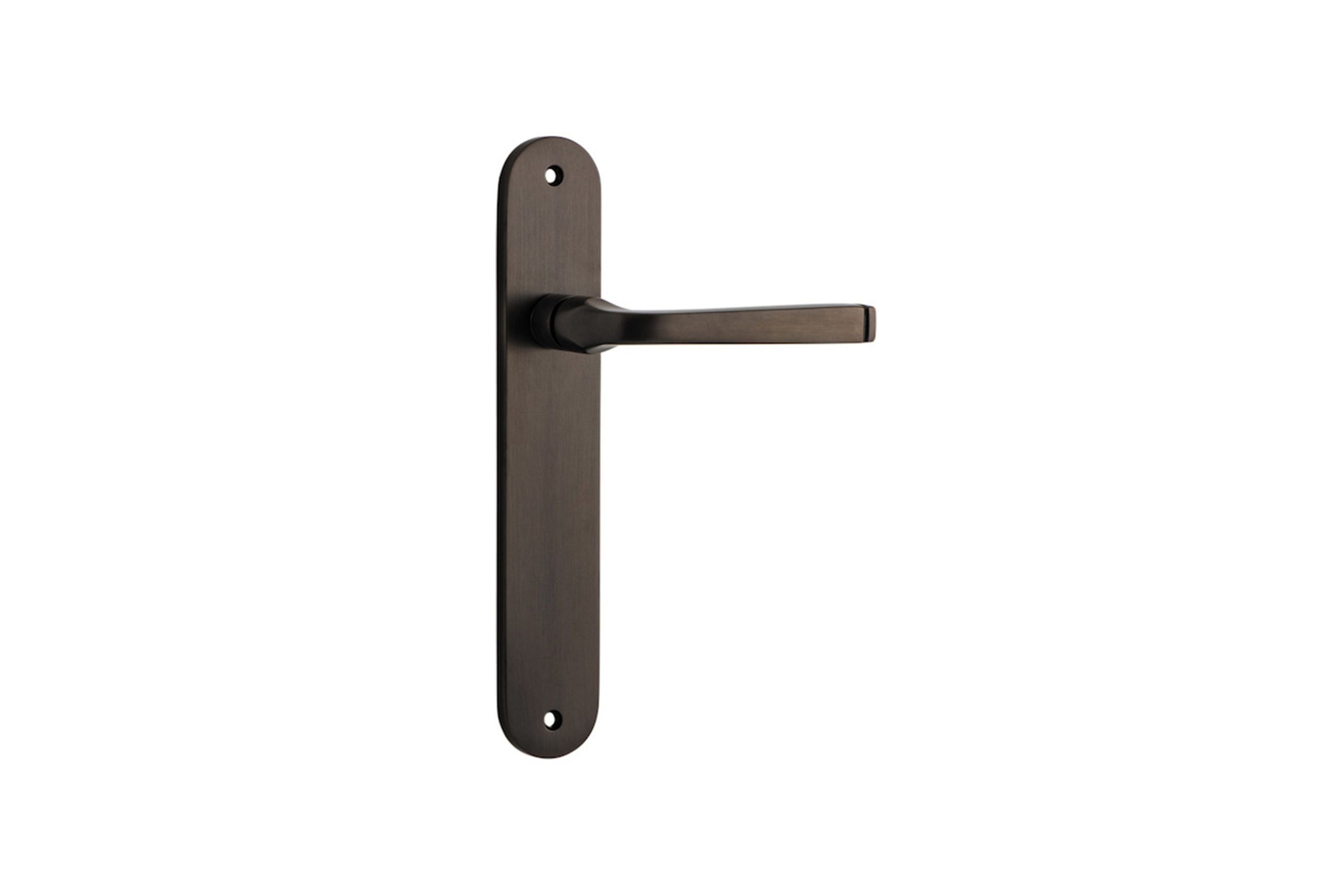 Annecy Door Lever Oval Backplate
