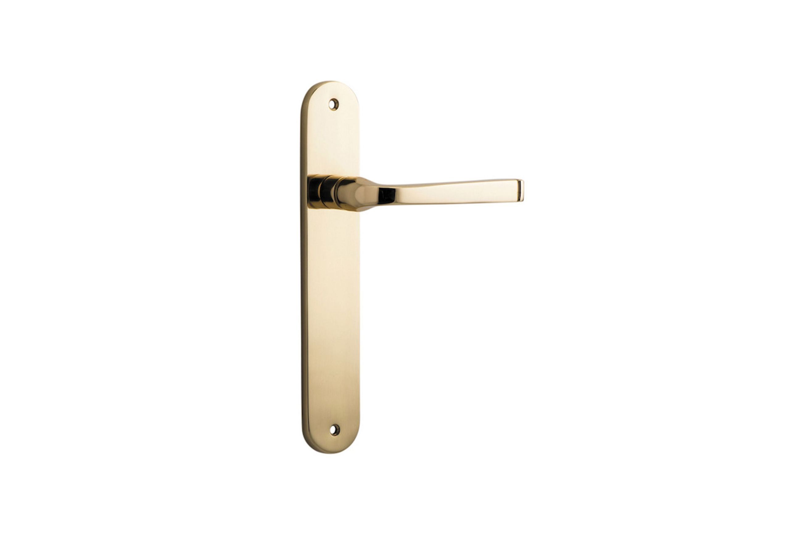 Annecy Door Lever Oval Backplate