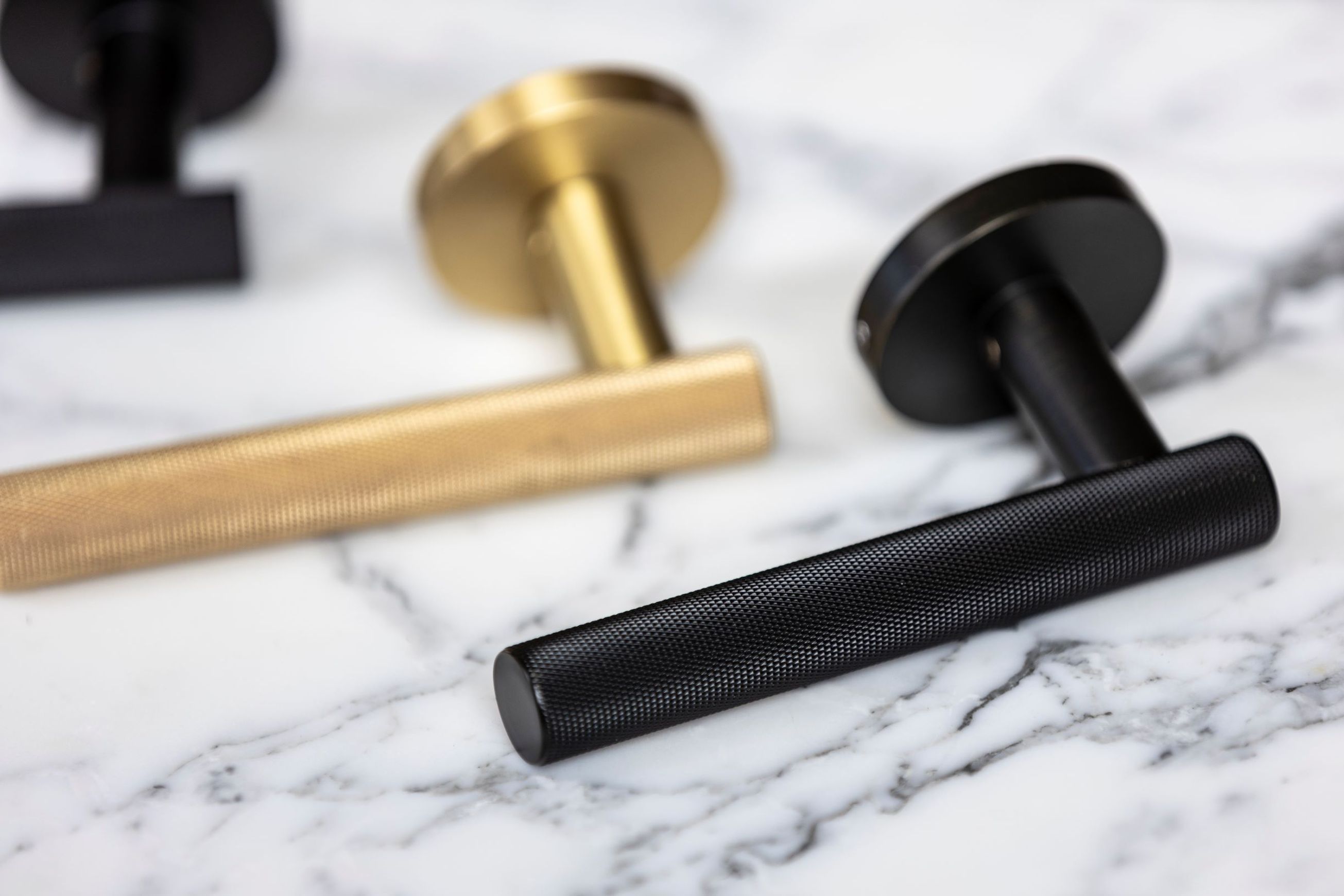 Atelier Door Lever With Latch - Matt Black