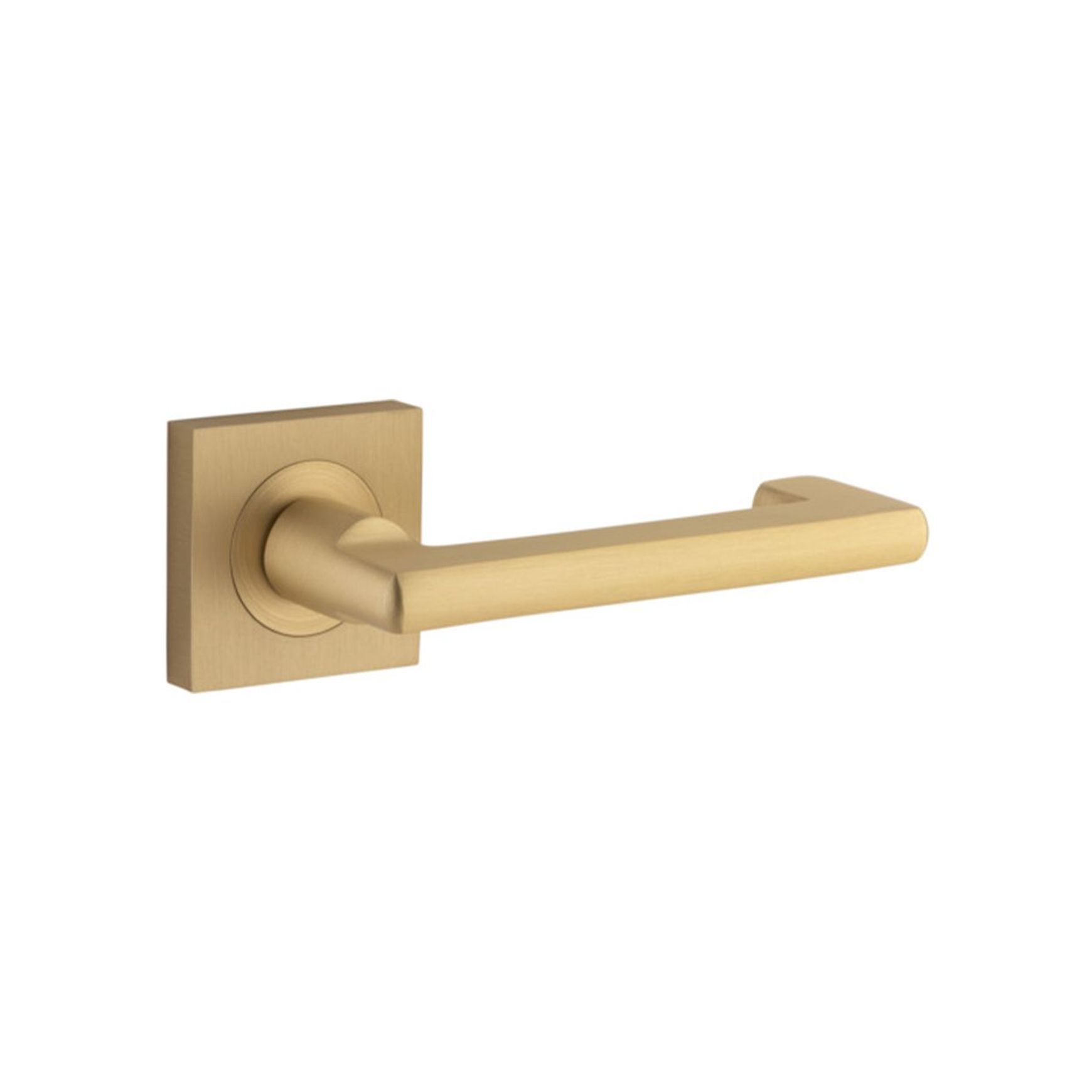 Iver Baltimore Return Door Lever Handle on Square Rose