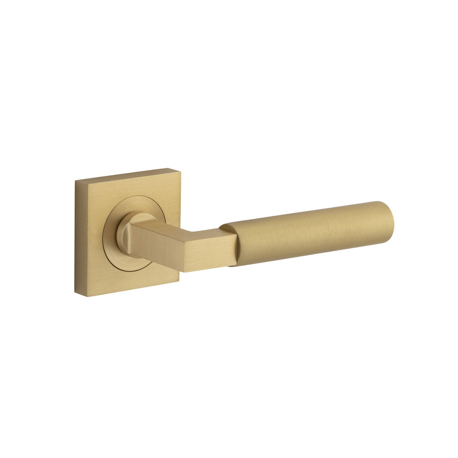 Iver Berlin Door Lever Handle on Square Rose Passage