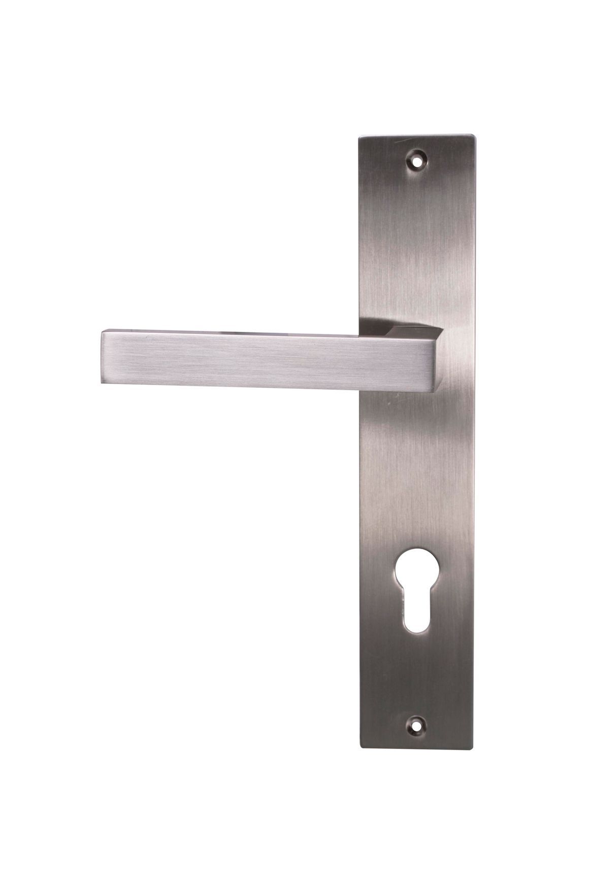 Savona Euro Profile Lever Handle Satin Nickel