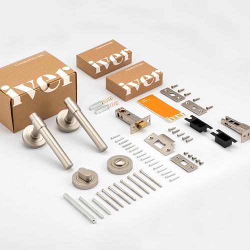 Lever on Rose with Separate Privacy Turn Kit