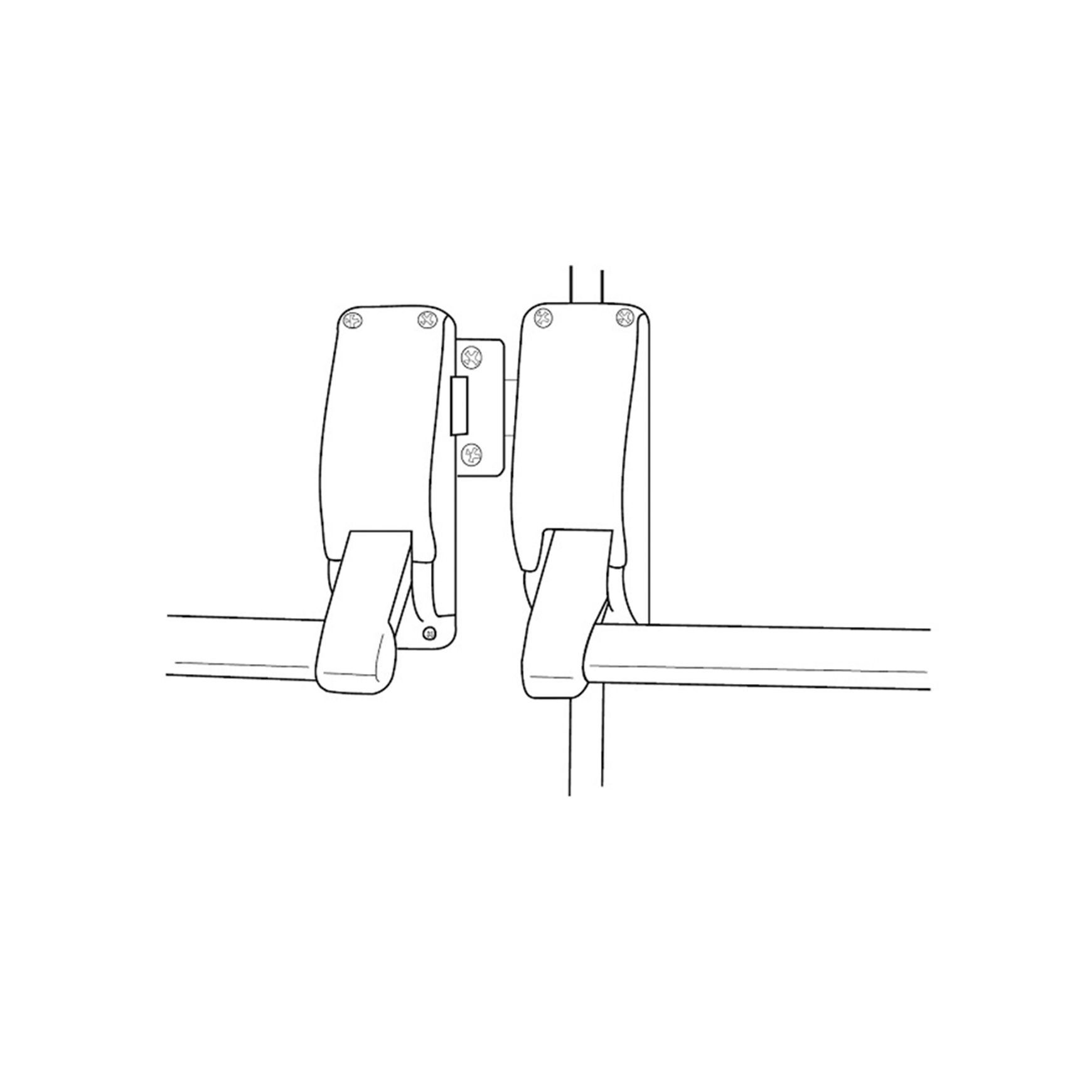 Briton Panic Bar Pack DBL Door Selector Lever LPED008