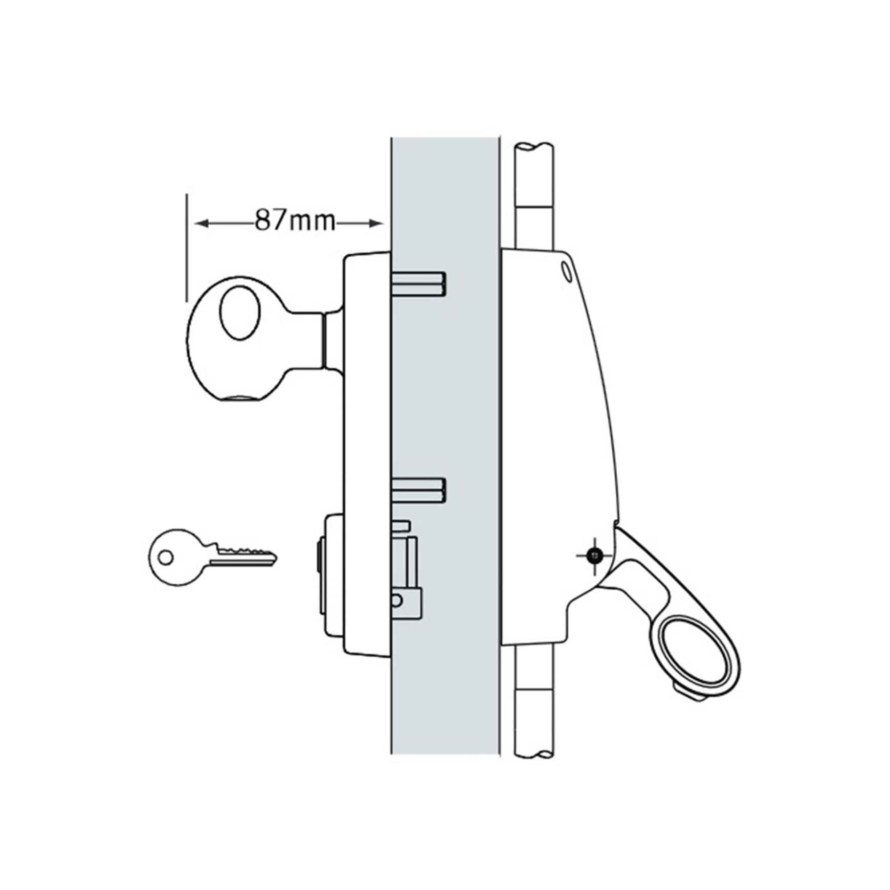 Briton Panic Bar Pack DBL Door Selector Lever LPED008