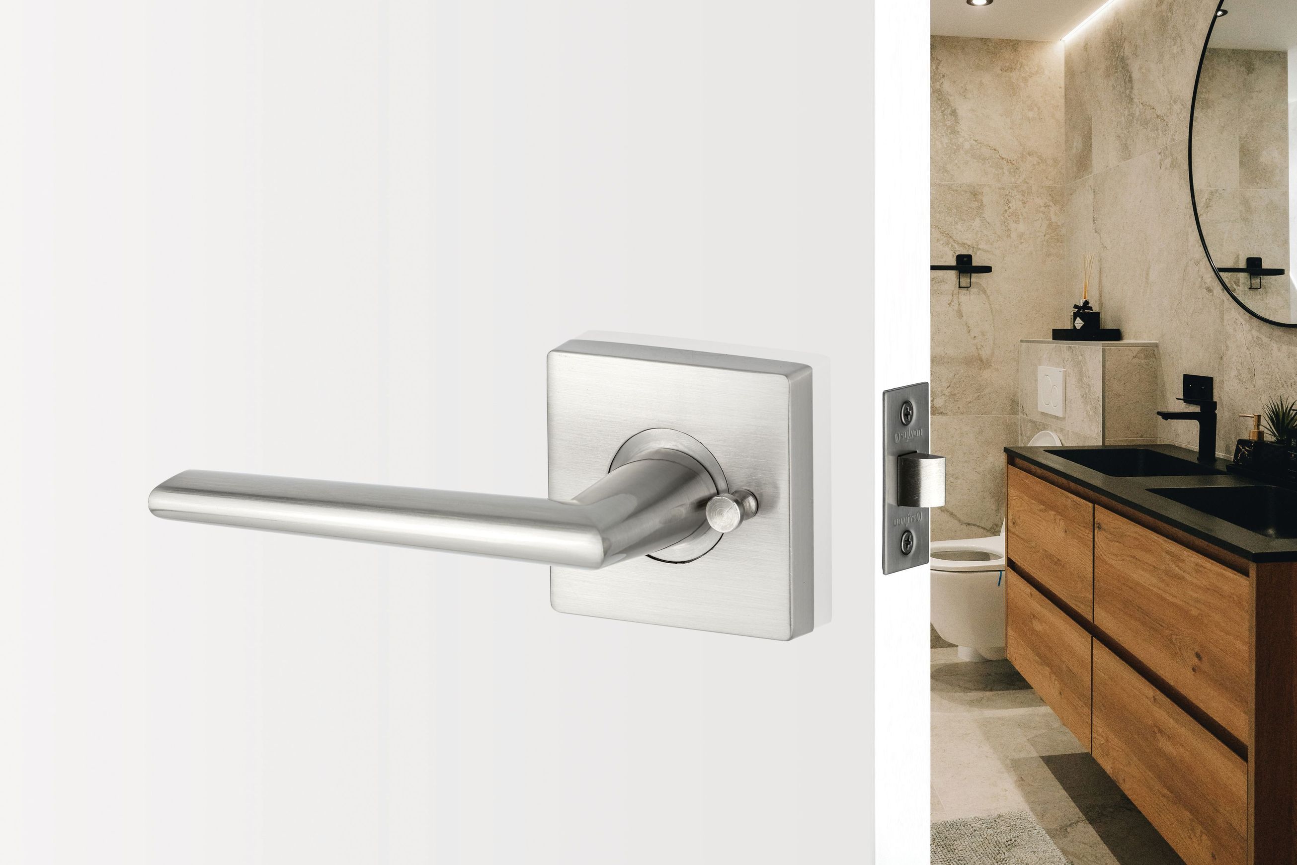 Fairlie Privacy Lever Handle SNP E17BK