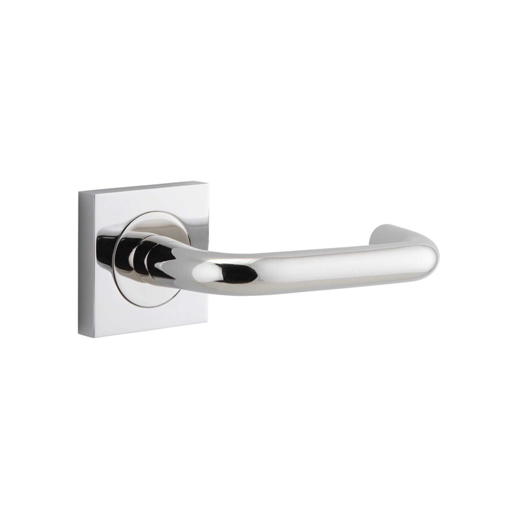 Iver Oslo Square Lever Door Handle on Rose Passage