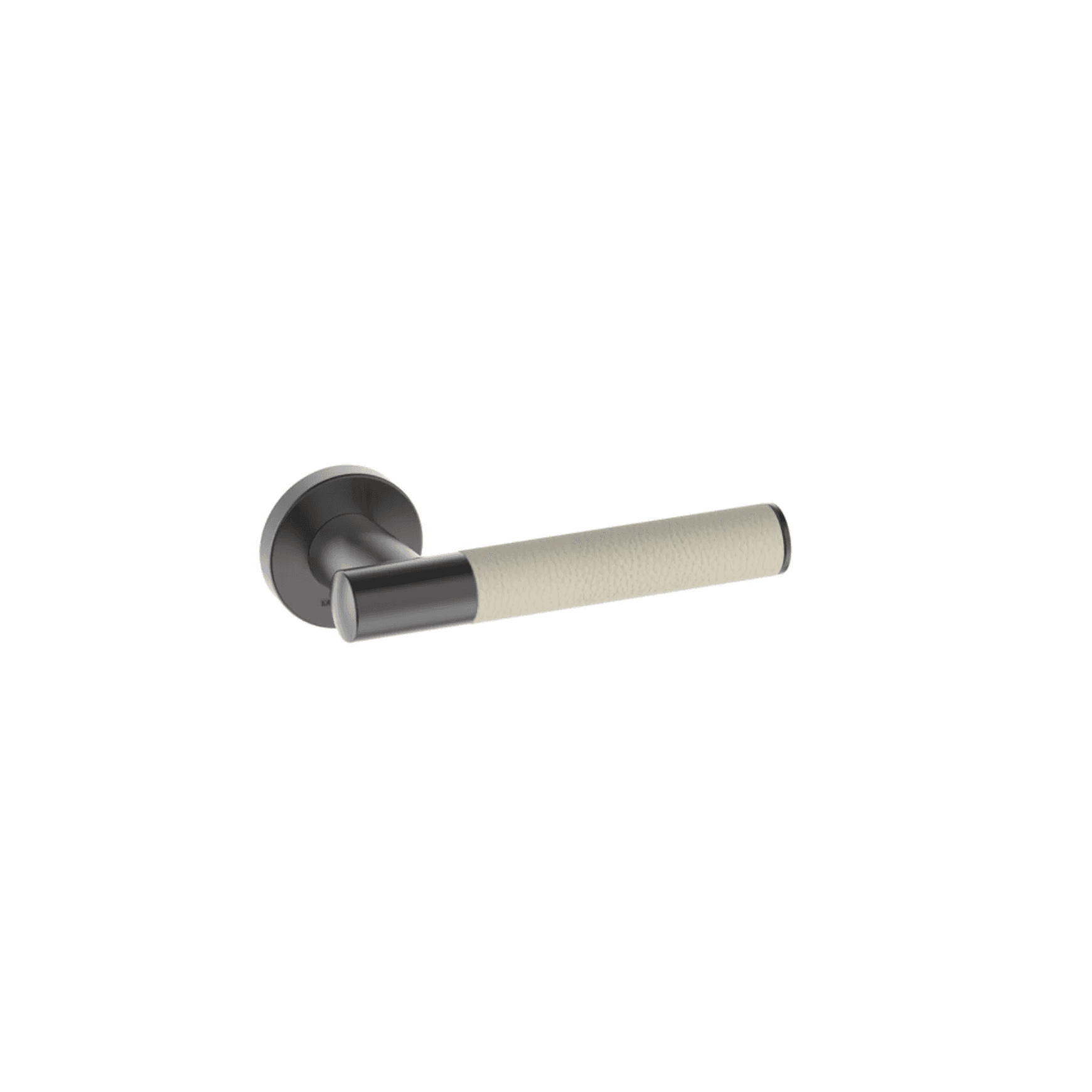 Kawajun Solid Brass and Leather Door Leverset TCC