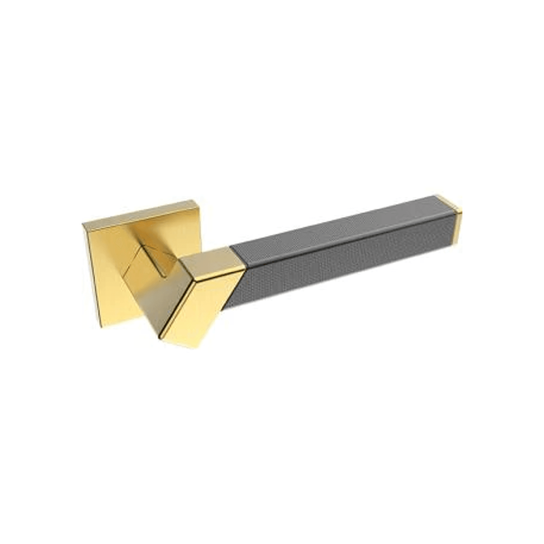 Kawajun Solid Brass and Weave Etched Door Leverset TBT