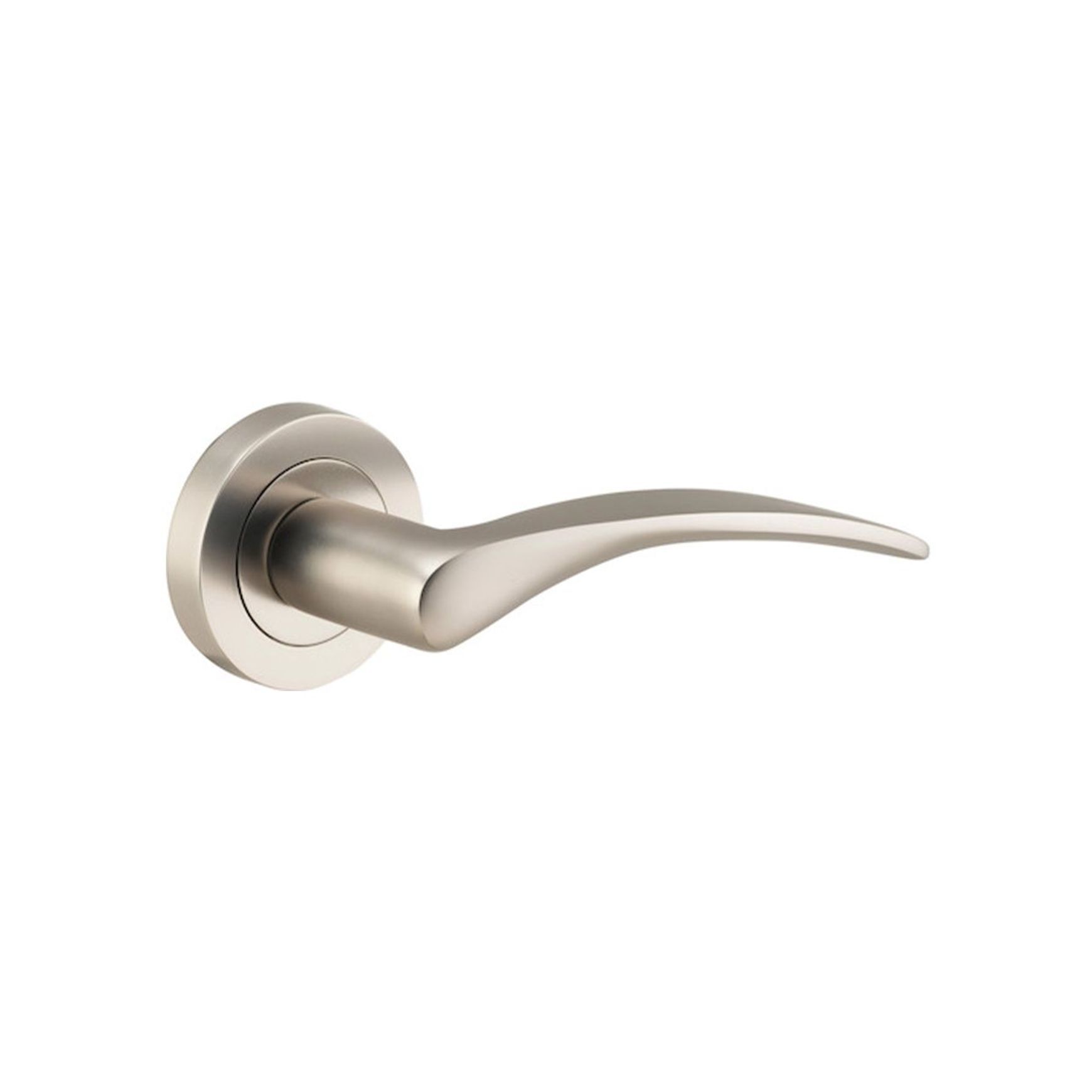 Iver Oxford Door Lever Handle on Round Rose