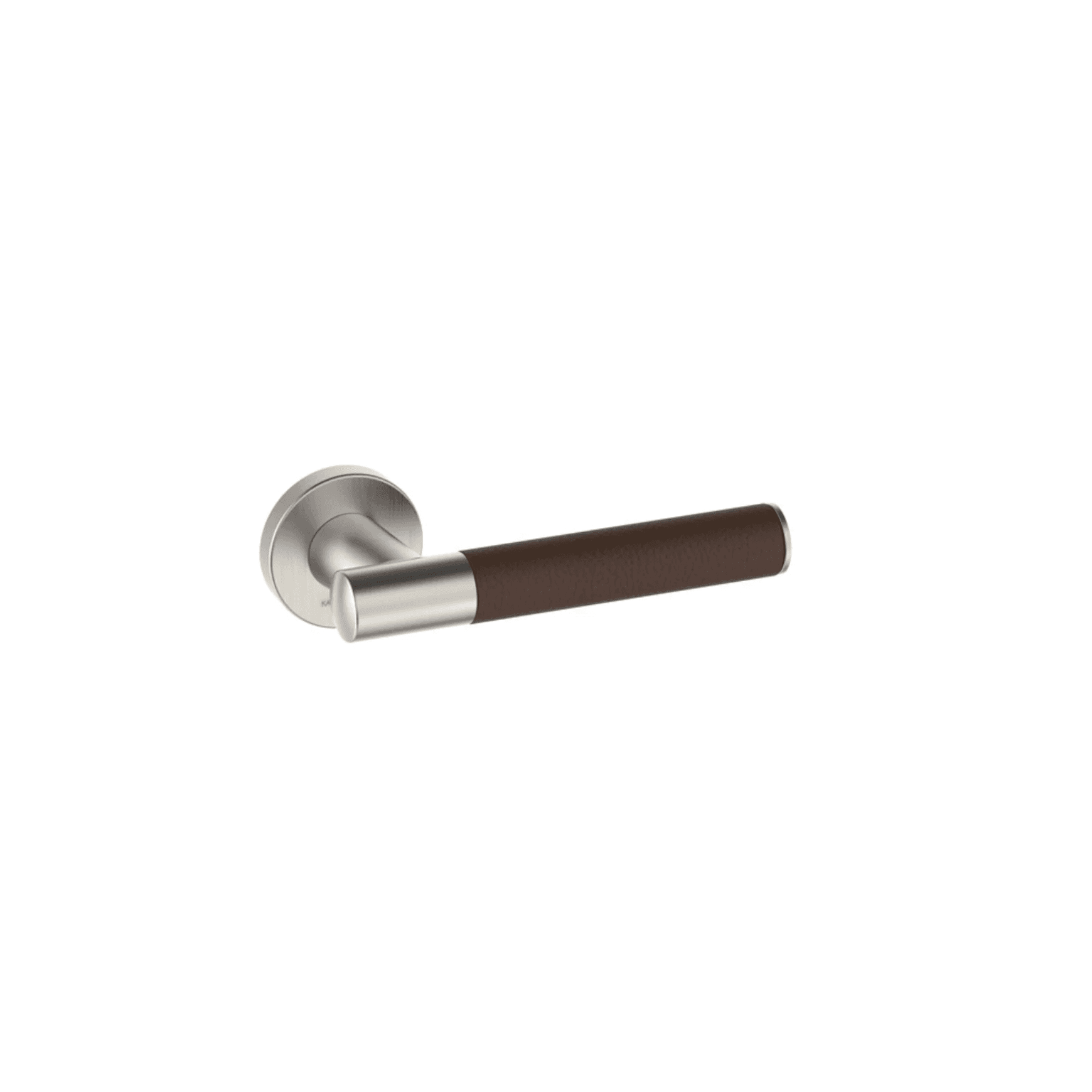 Kawajun Solid Brass and Leather Door Leverset TCC