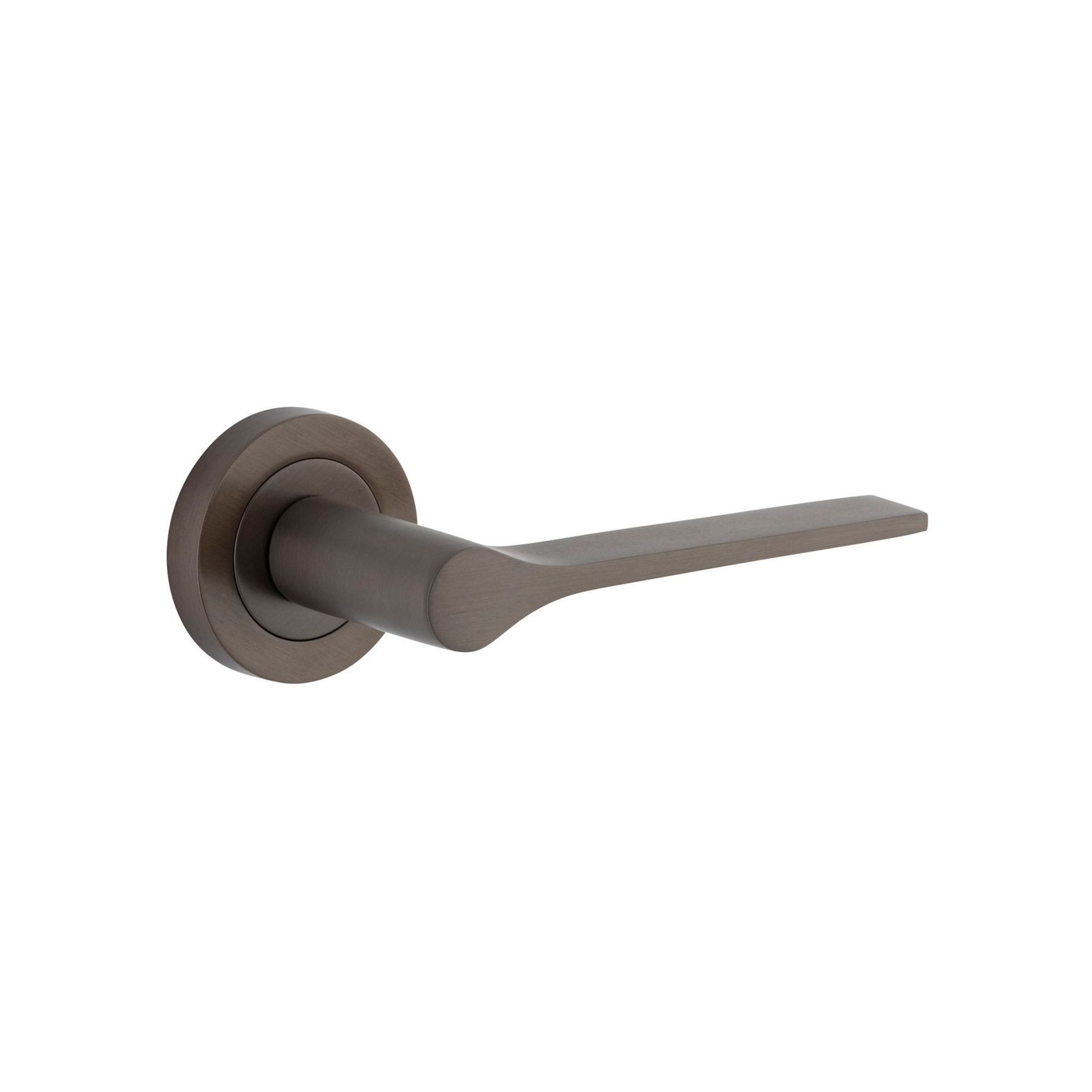 Iver Como Door Lever Handle on Round Rose Passage