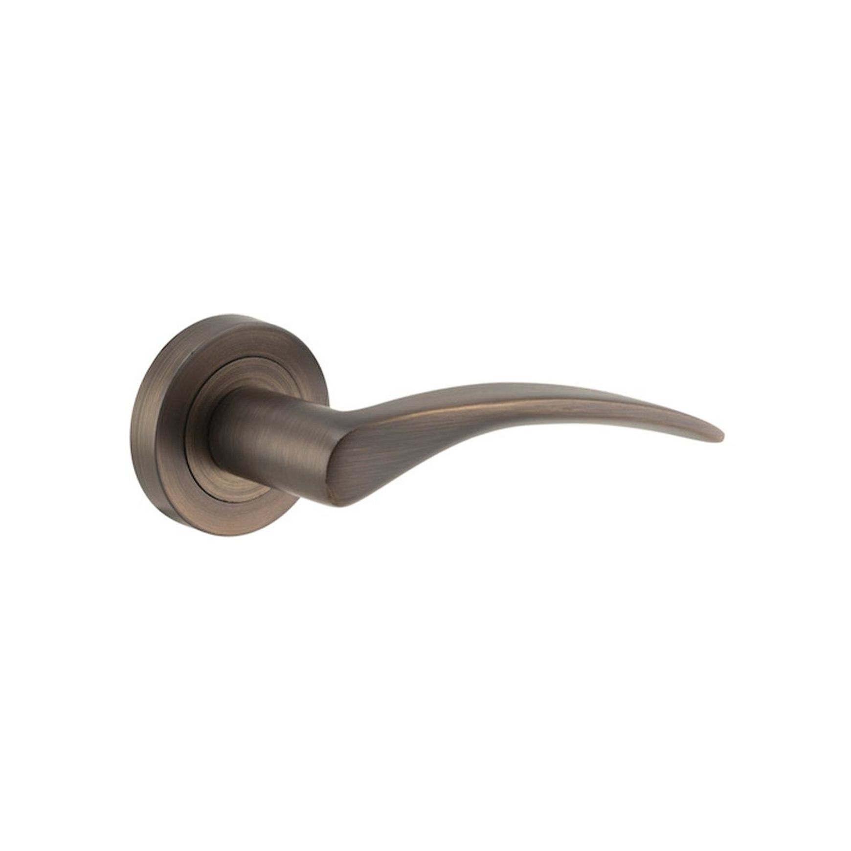 Iver Oxford Door Lever Handle on Round Rose