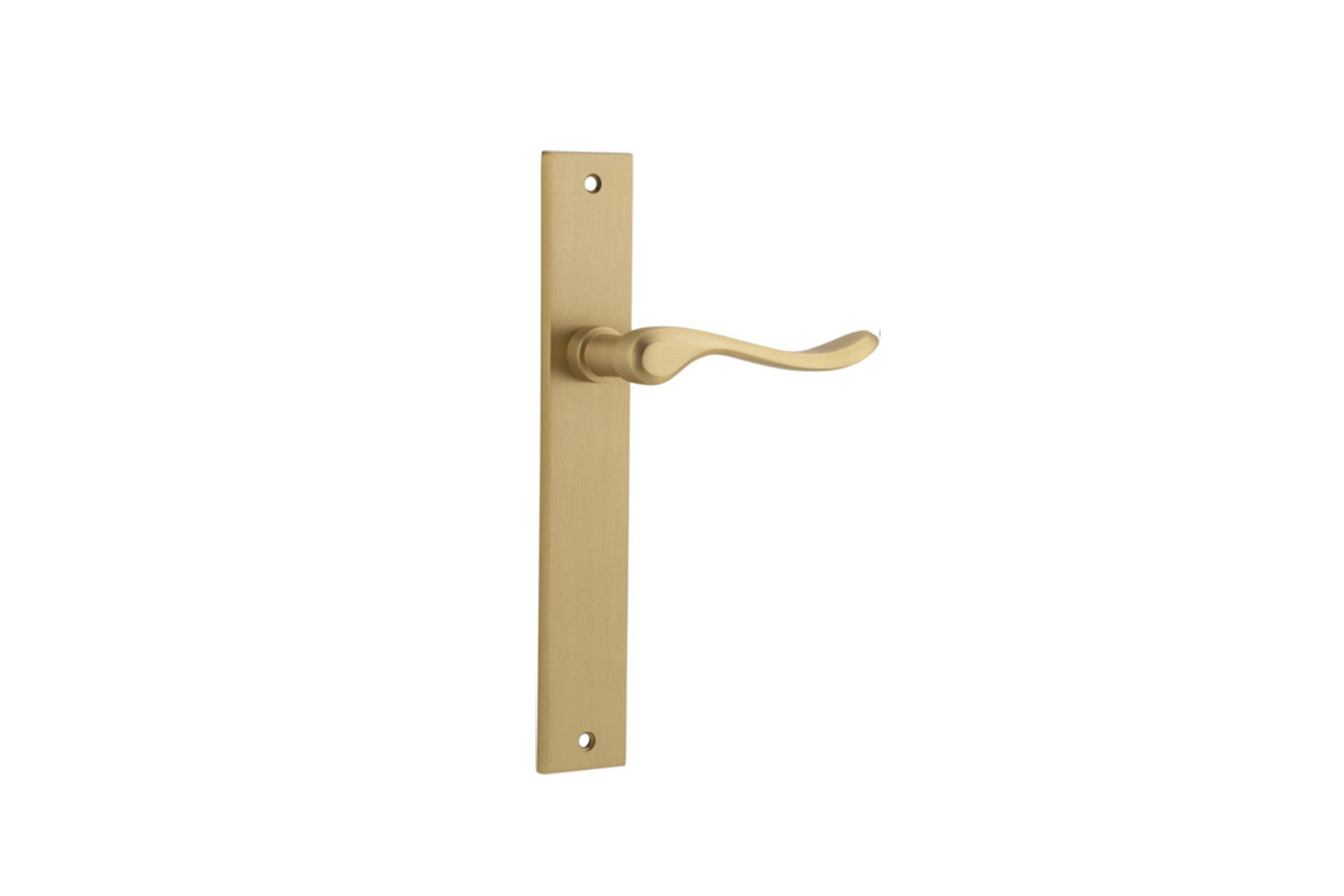Stirling Door Lever Rectangular Backplate
