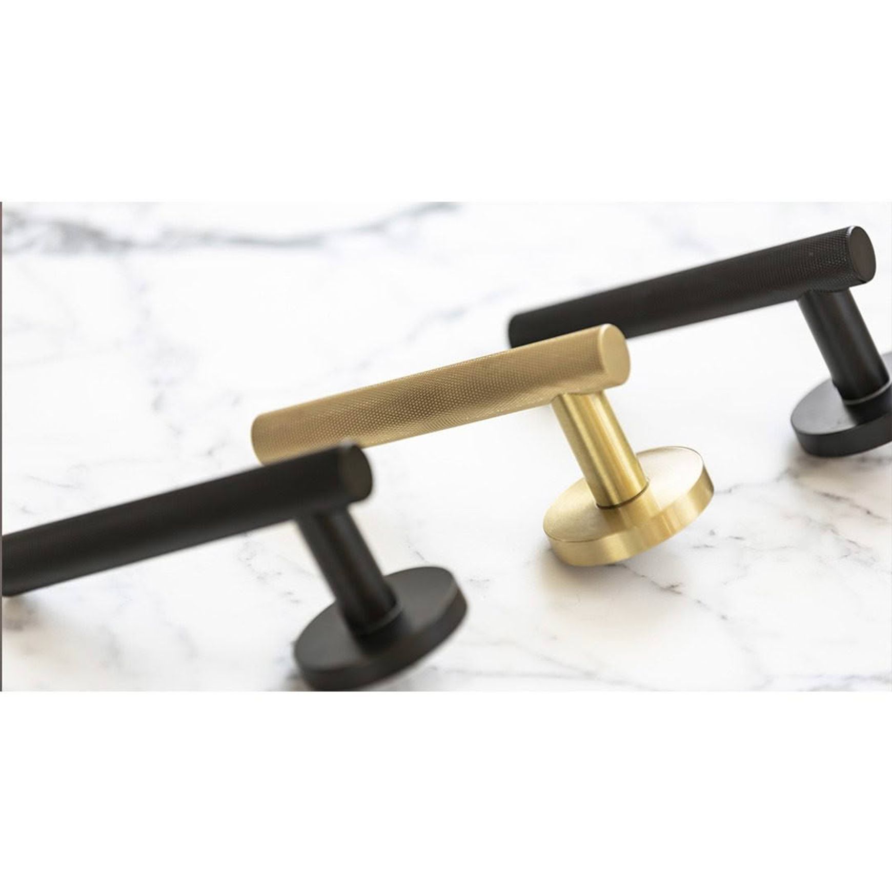 Atelier Door Lever With Latch - Matt Black