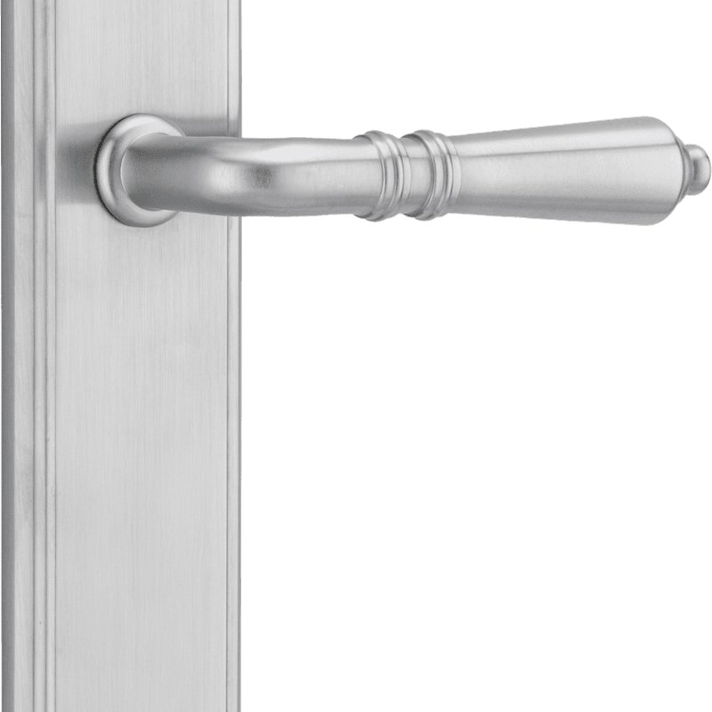 Sarlat Lever - Stepped Backplate | Brushed Chrome