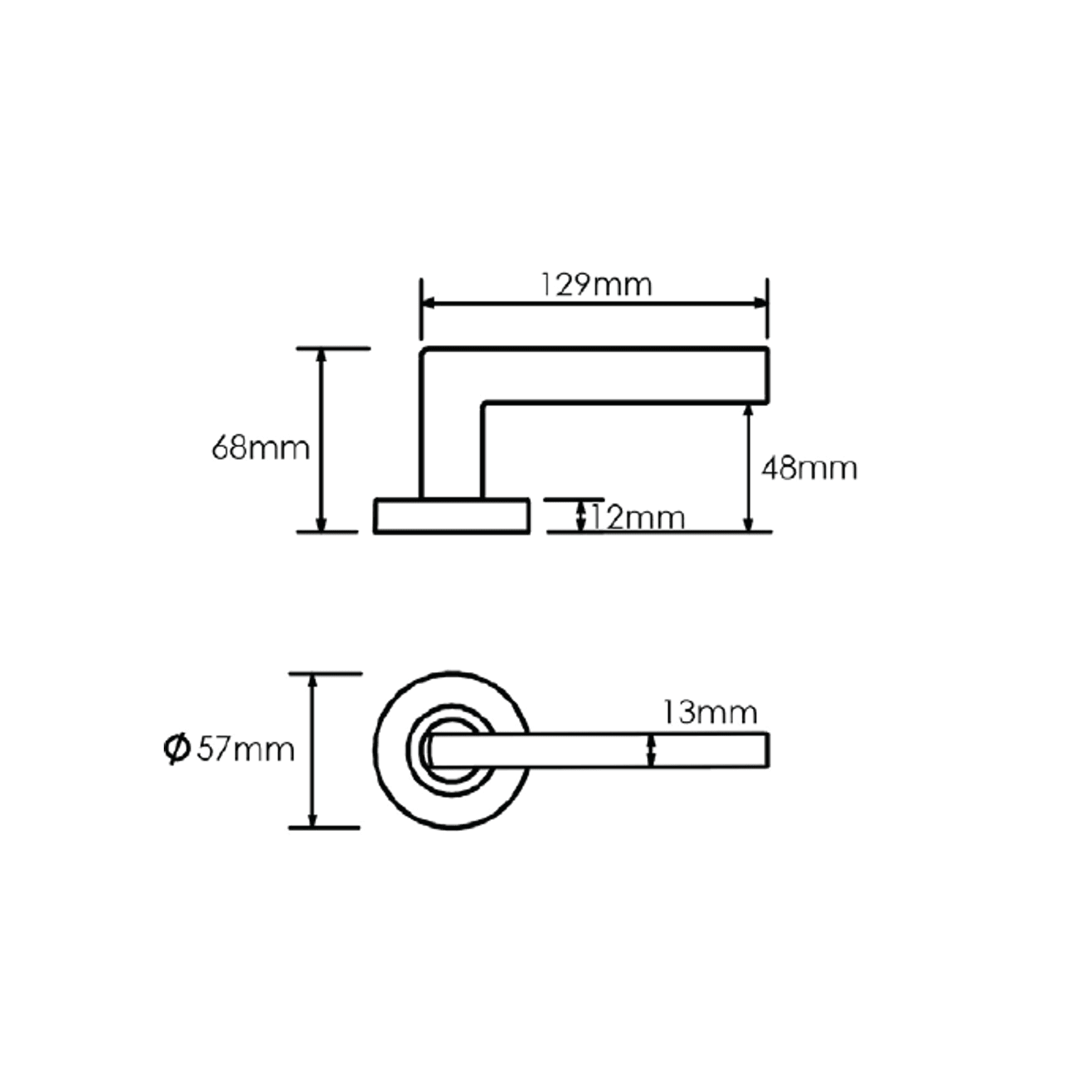 Schlage Form Series Albo Door Lever