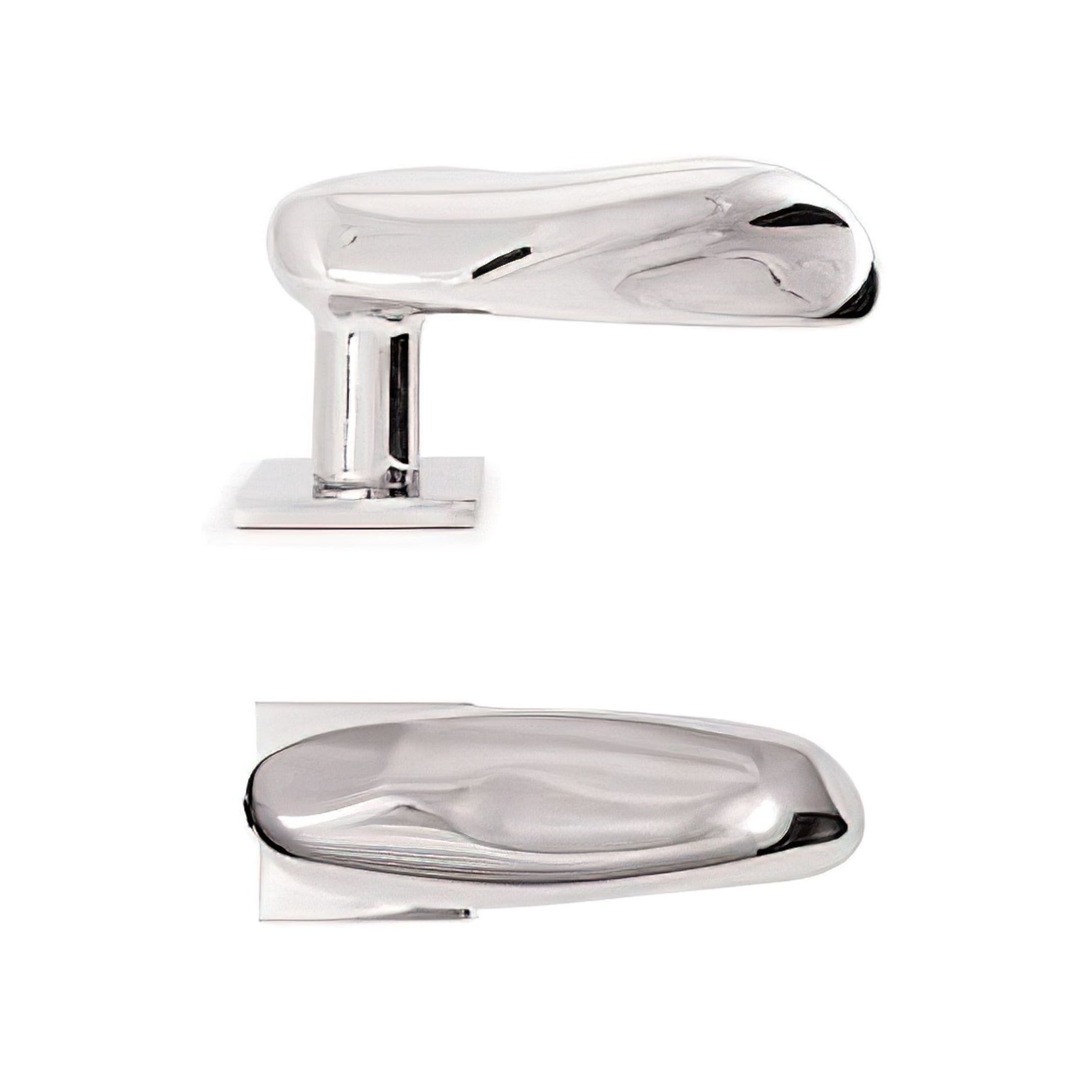 Pebbles Door Lever Handle 2800 on Rose