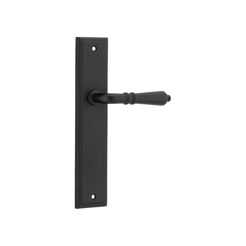 Sarlat Lever - Stepped Backplate | Matt Black