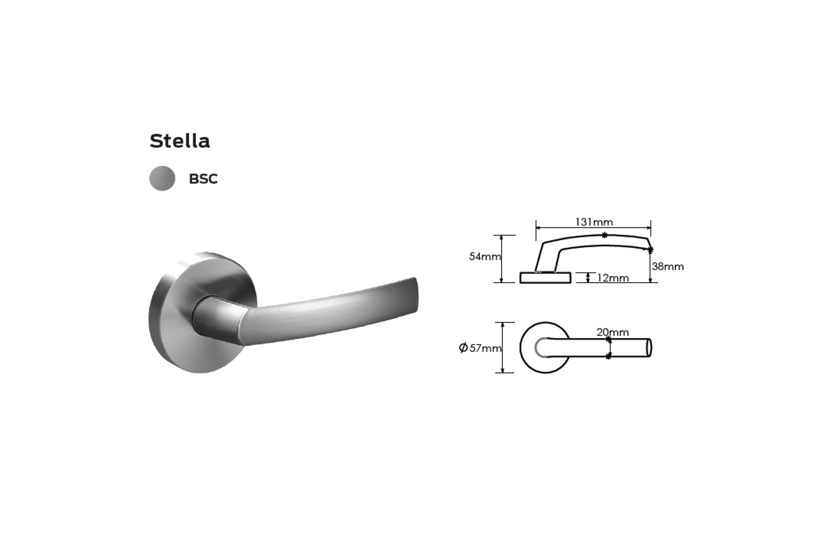 Schlage Medio Series Stella Door Lever
