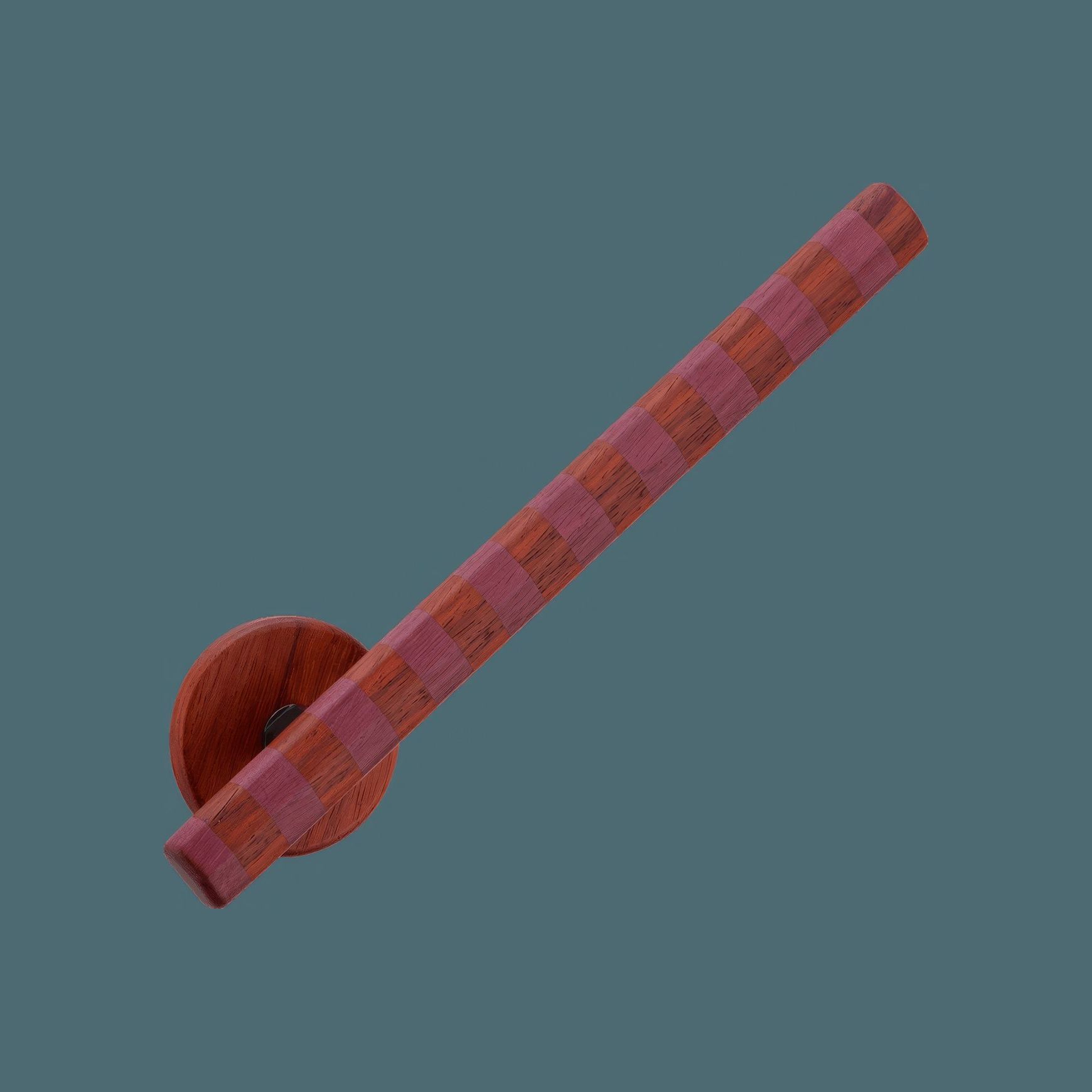 Straight Streaker Return Door Lever - Round Rose