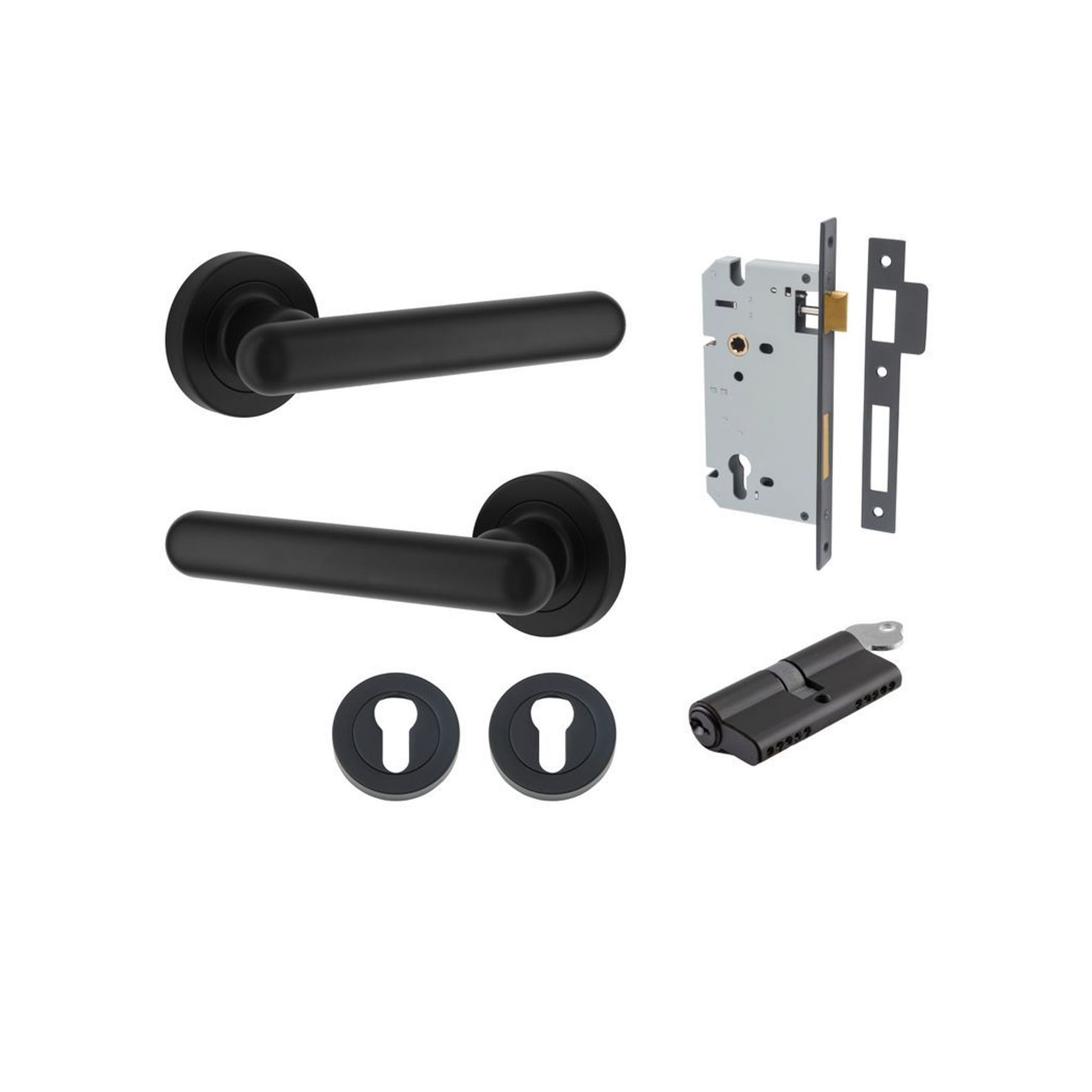 Puerto Lever - Round Rose | Matt Black