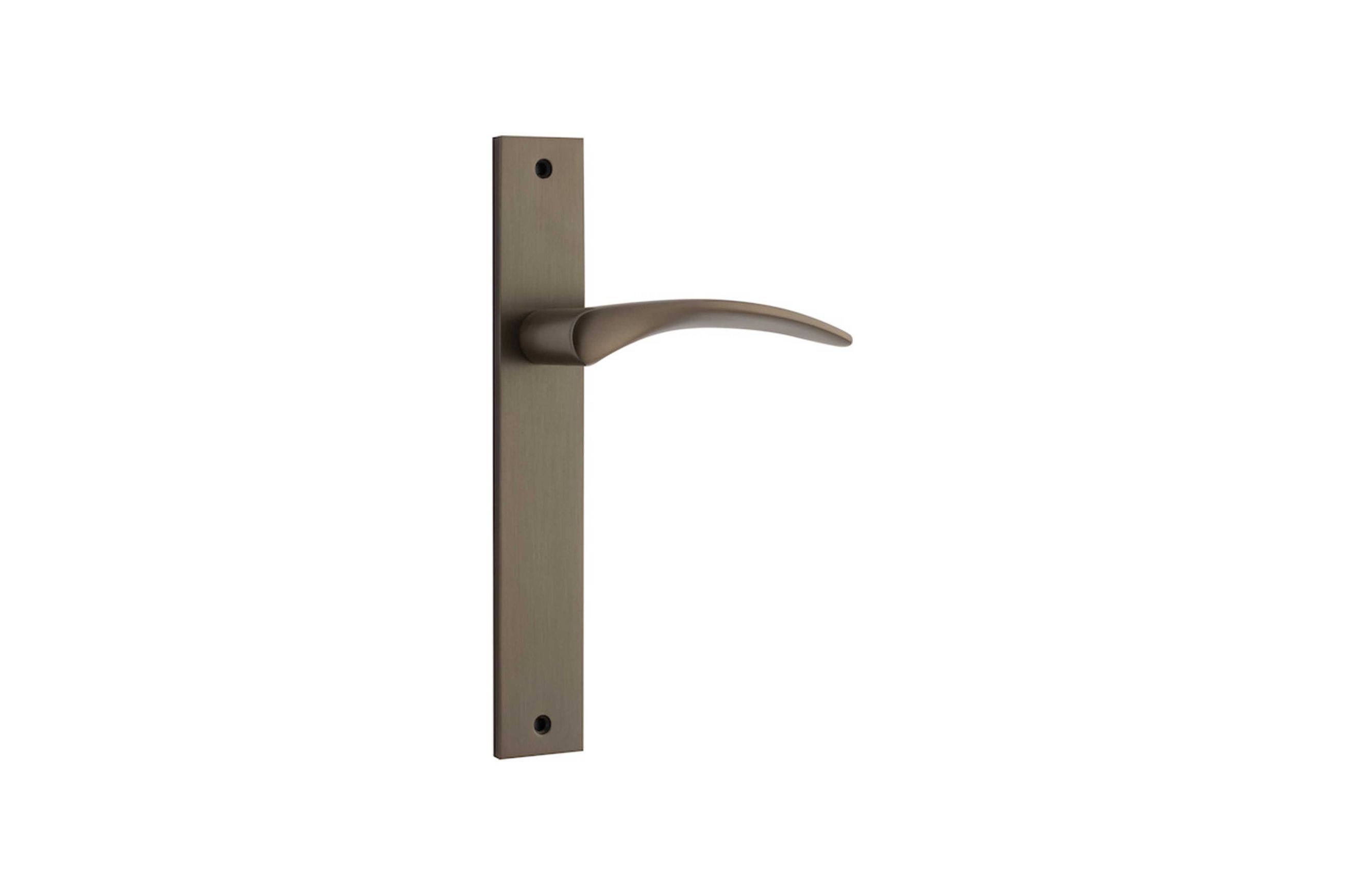 Oxford Door Lever Rectangular Backplate