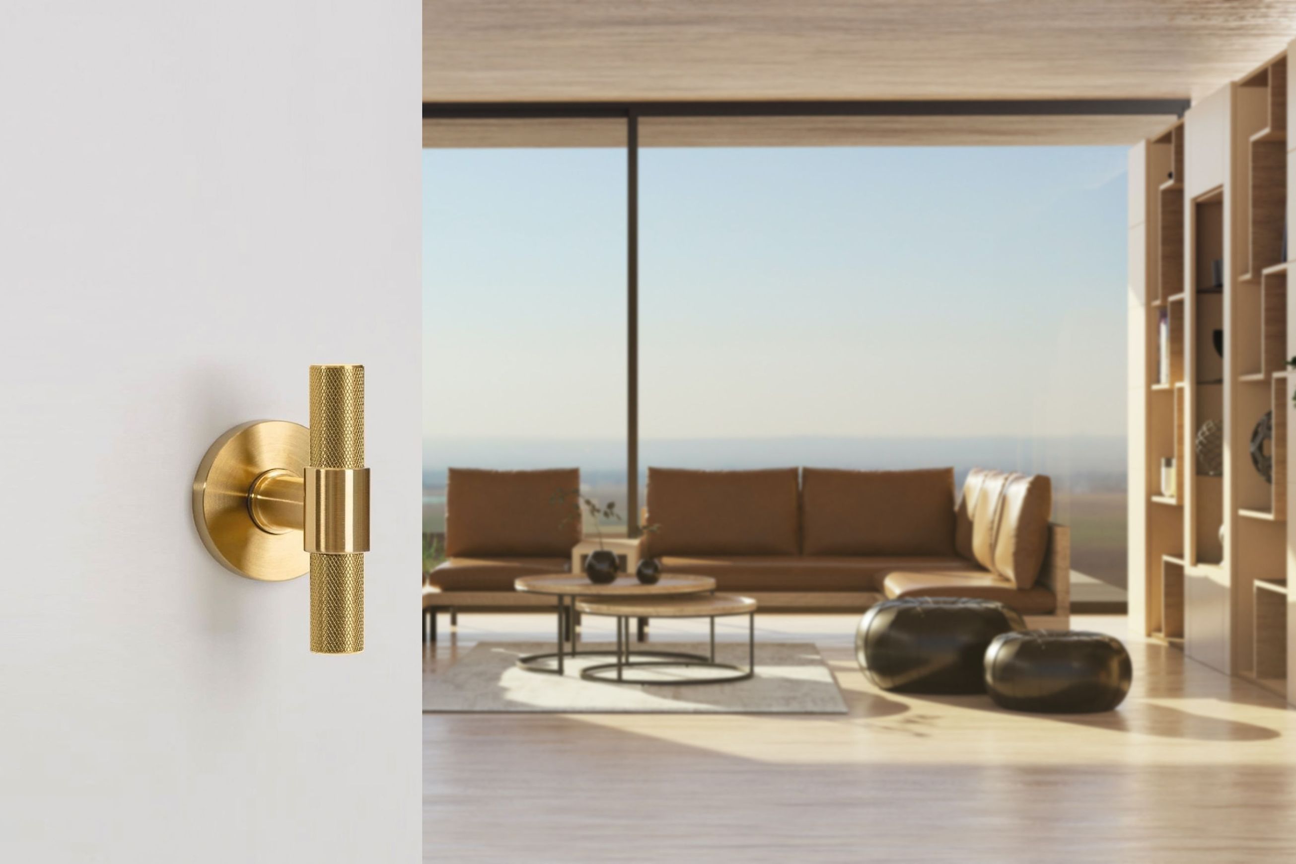 Knurled Lever Handle