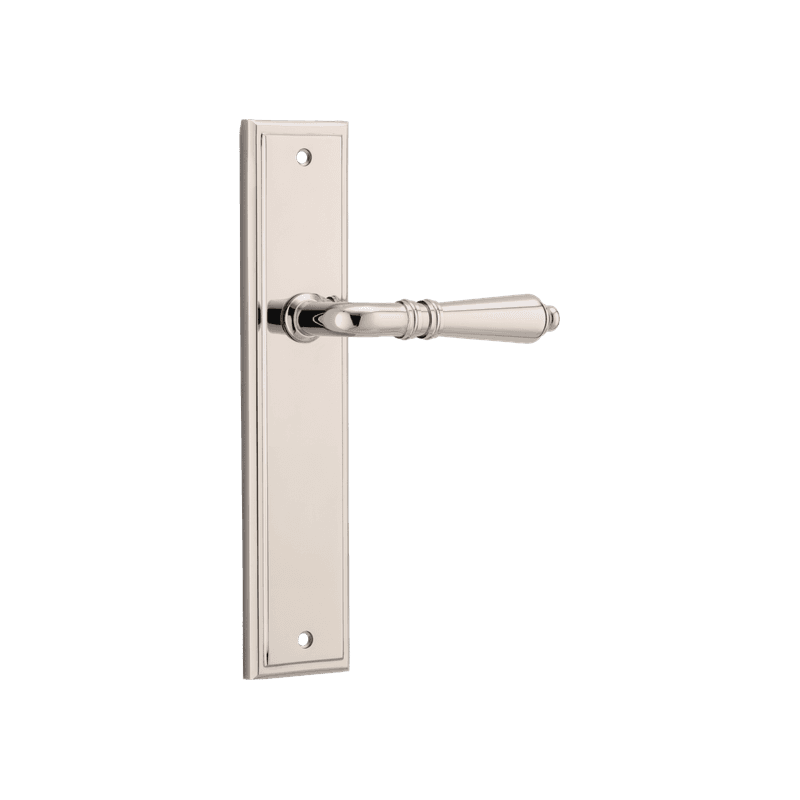 Sarlat Lever - Stepped Backplate | Polished Nickel