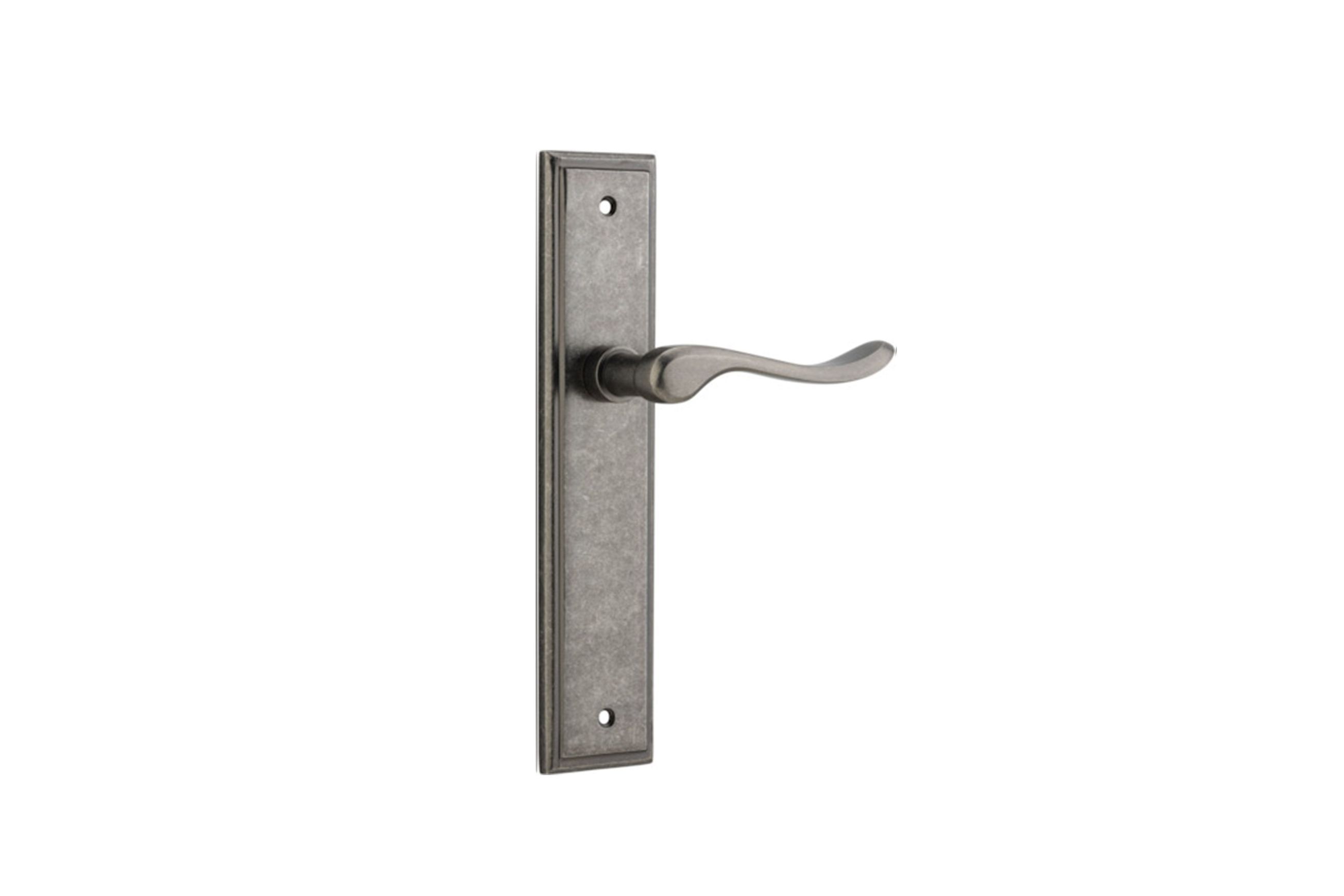 Stirling Door Lever Stepped Backplate