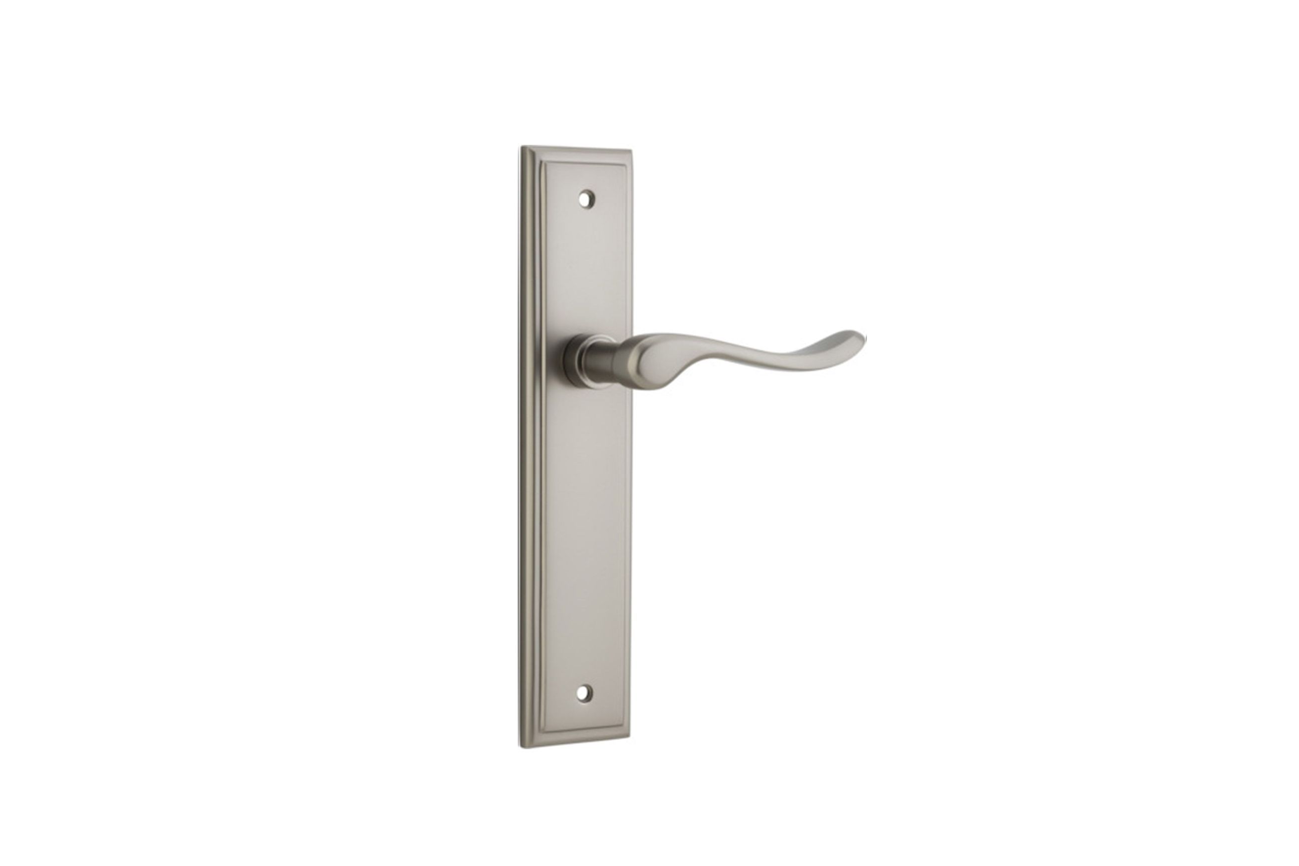 Stirling Door Lever Stepped Backplate