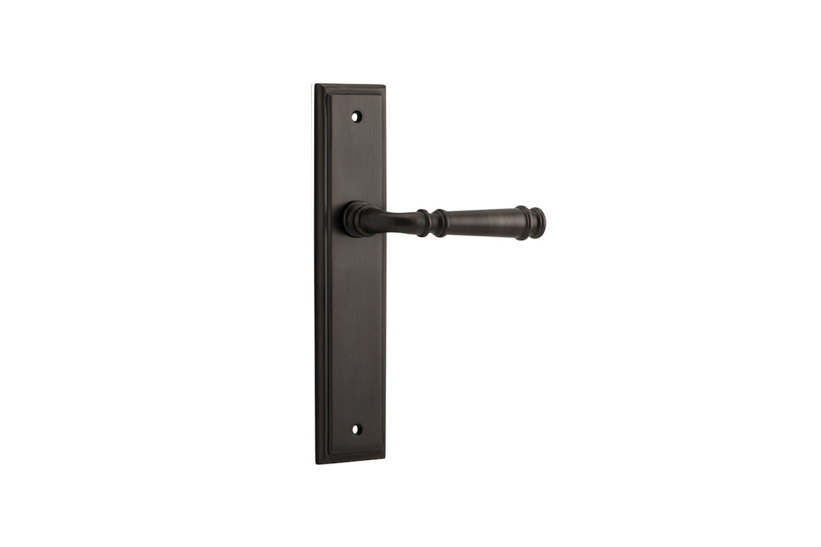 Verona Door Lever Stepped Backplate