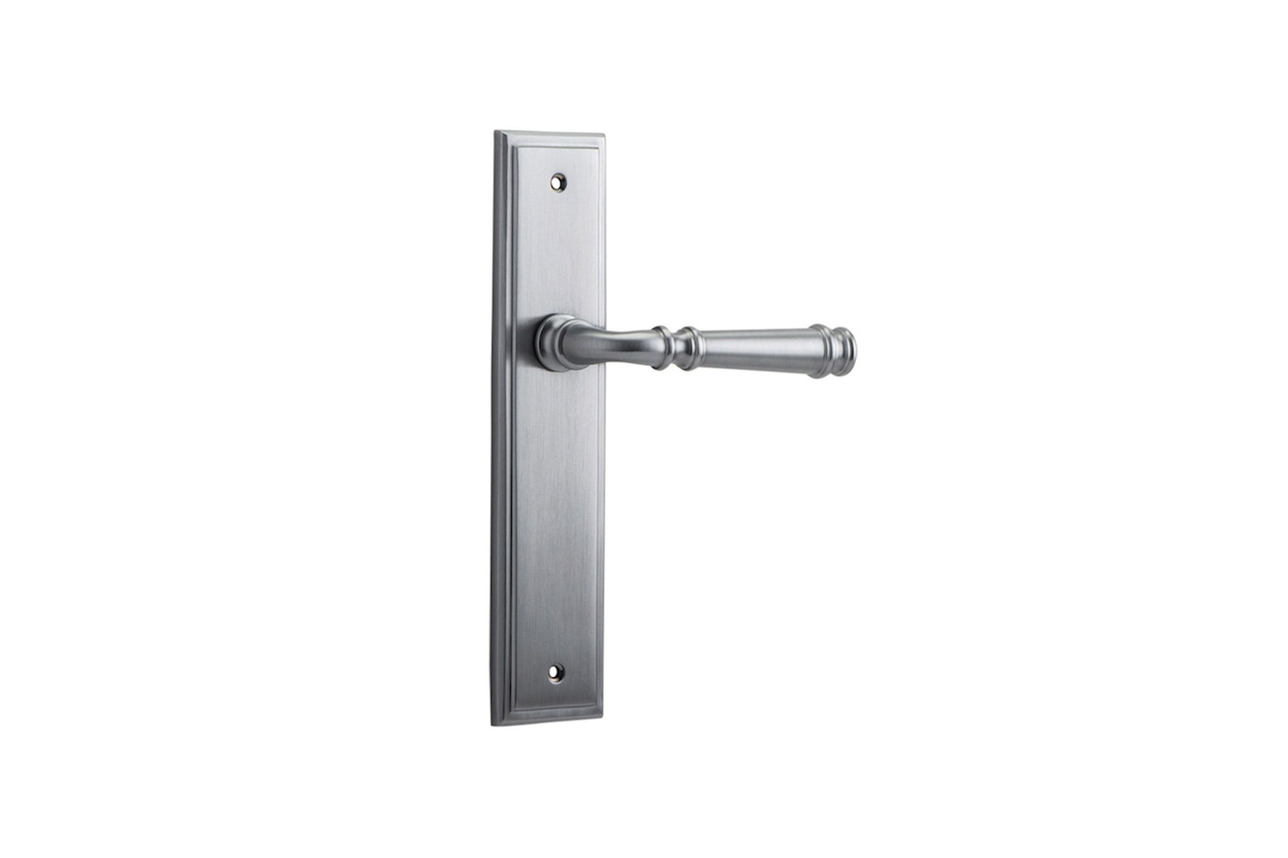 Verona Door Lever Stepped Backplate