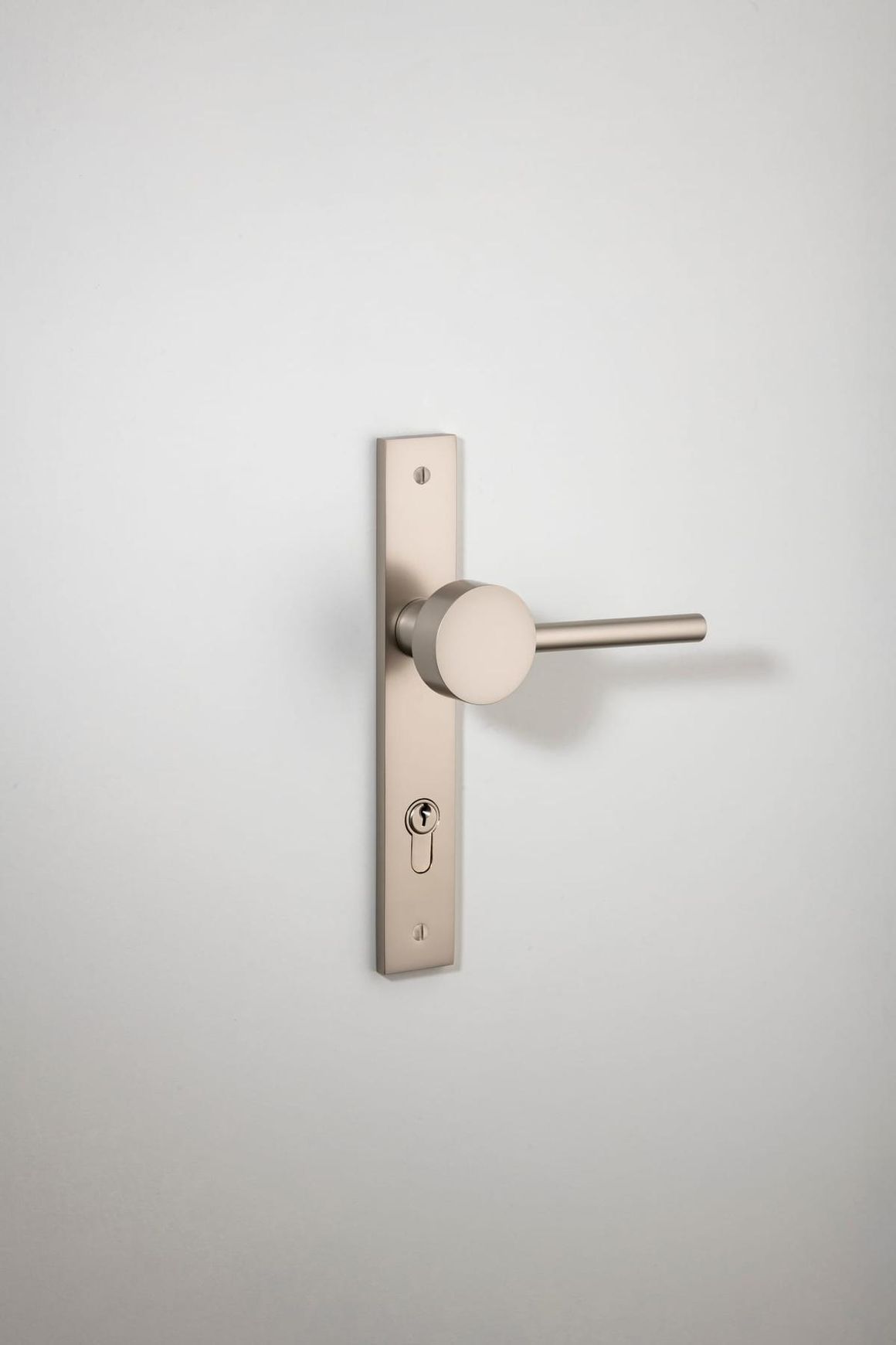Geppetto Door Lever - Rectangular Backplate