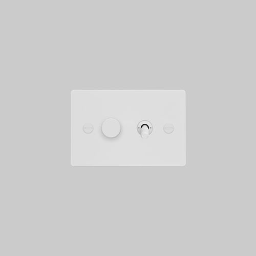 2G Toggle + Dimmer | Horizontal | Cross