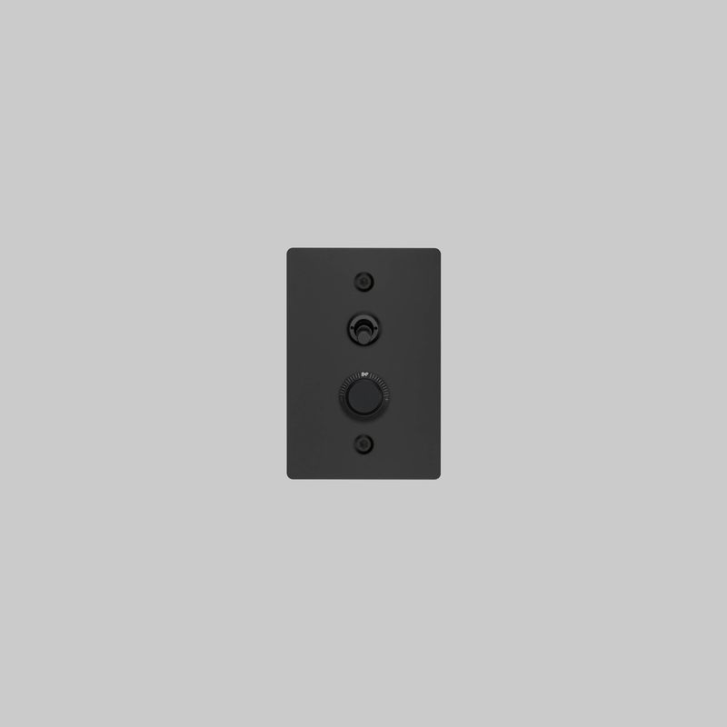 2G Toggle + Dimmer | Vertical | Linear
