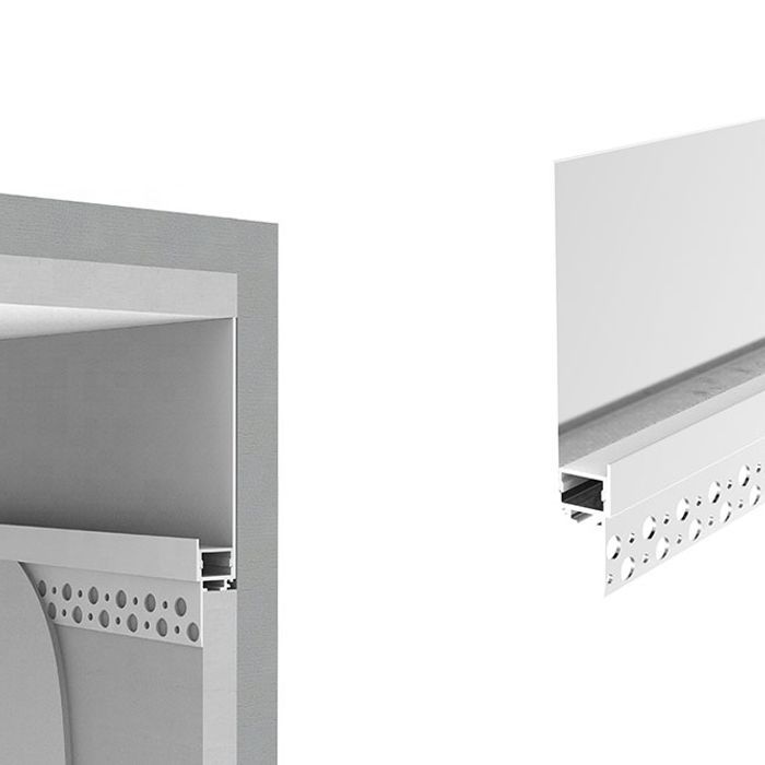 Plaster-in Trimless Profiles for Cove Lighting