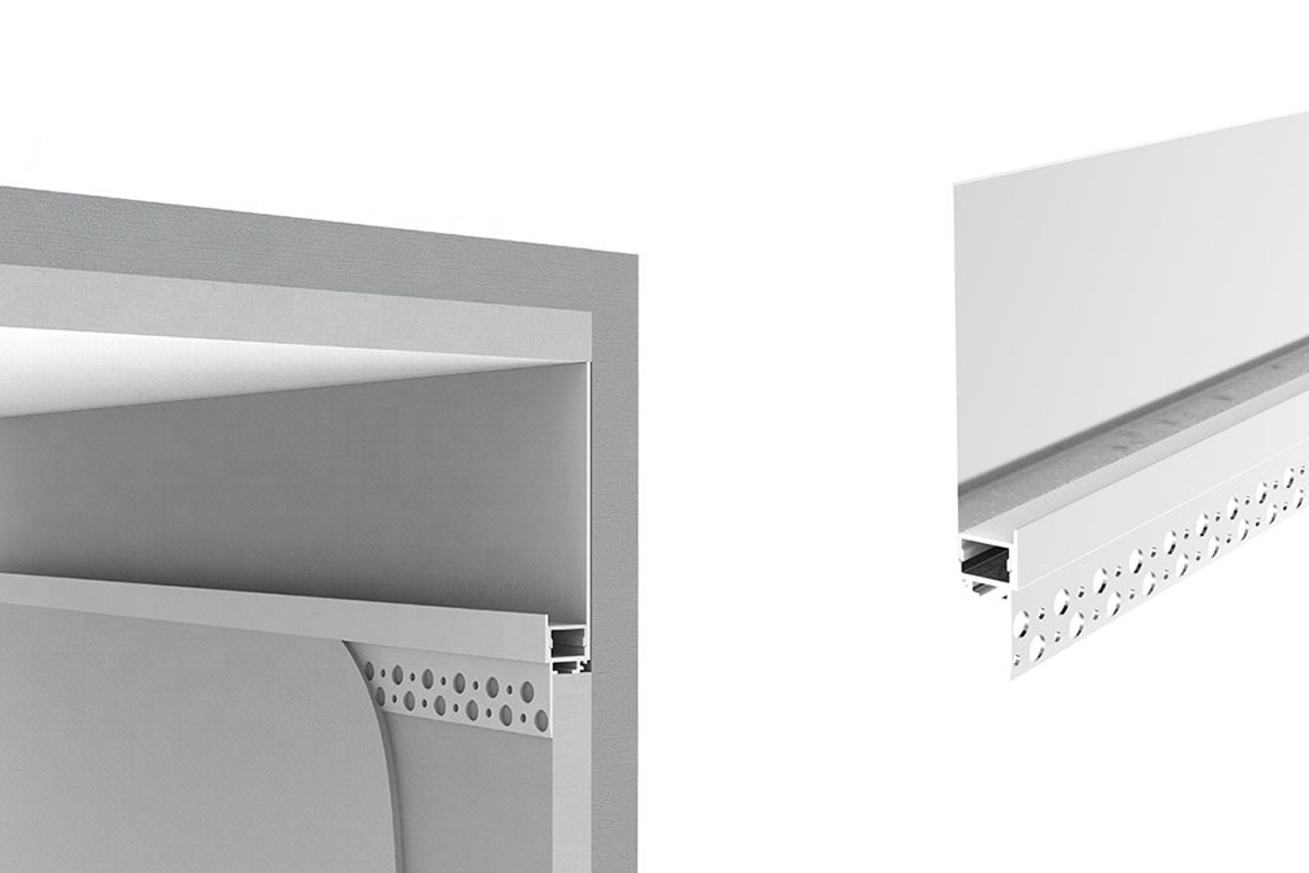 TL013 Plaster In LED Strip Profile for Cove Lighting