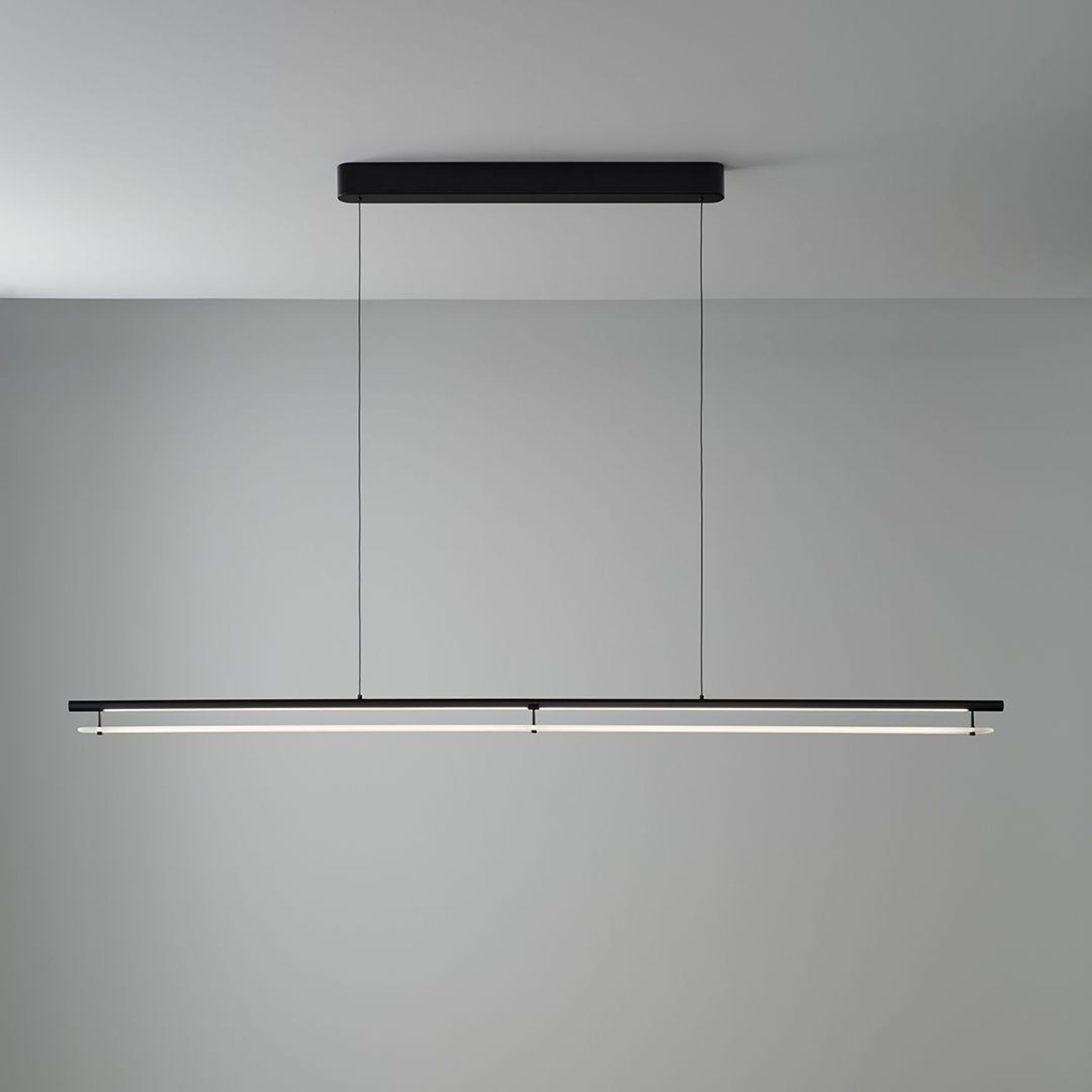 Edward LED Linear Pendant in Matte Black