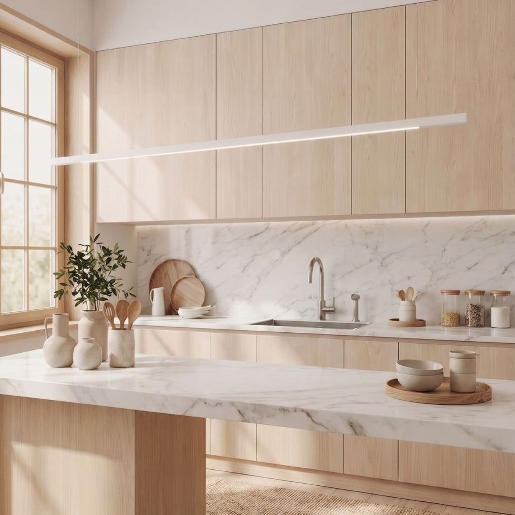 Capsühl Linear LED Linear Pendant White
