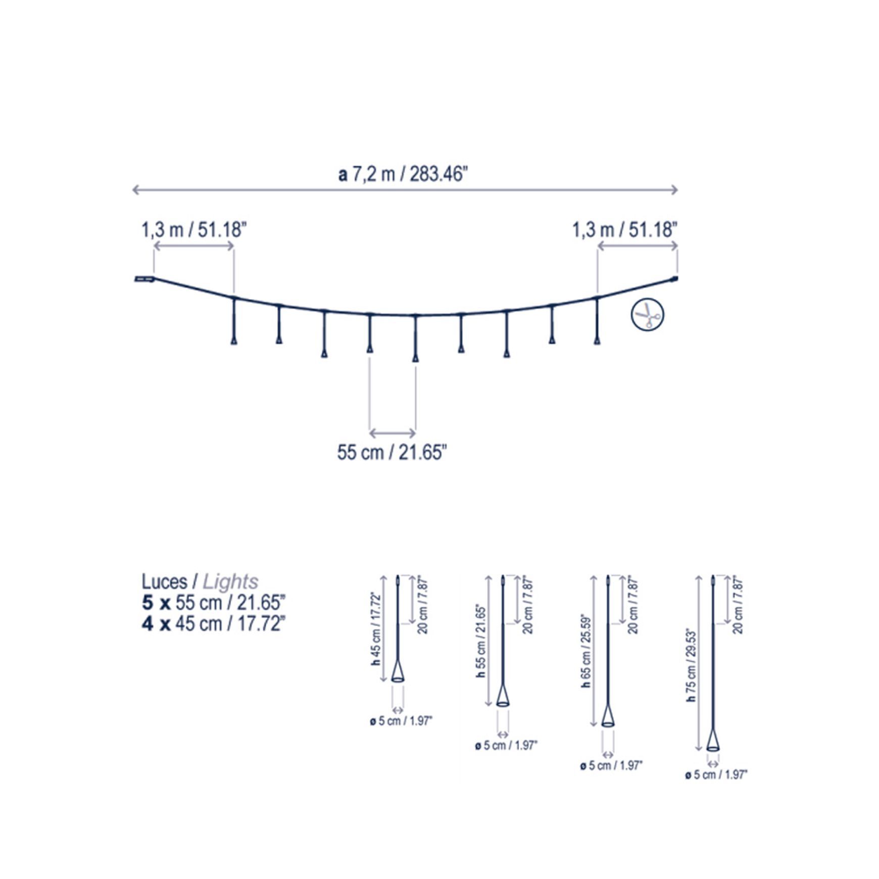 Skybell Catenary S/9L/10 | Pendant