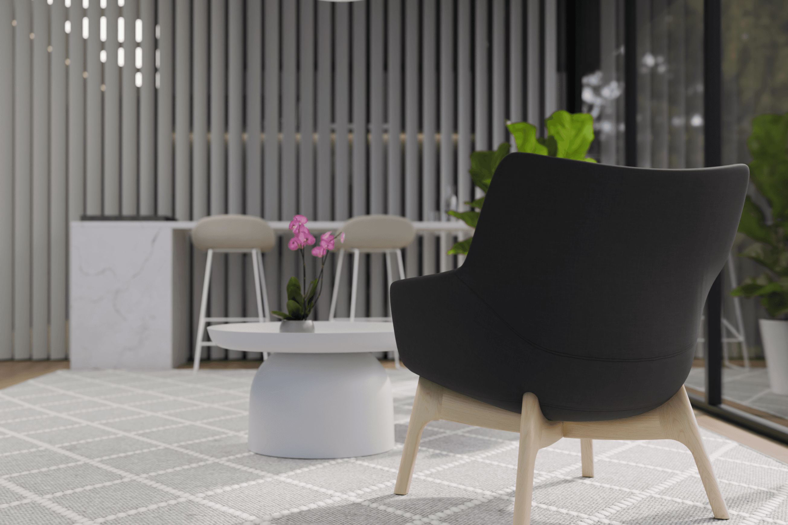 Flow Armchair - Dark Grey