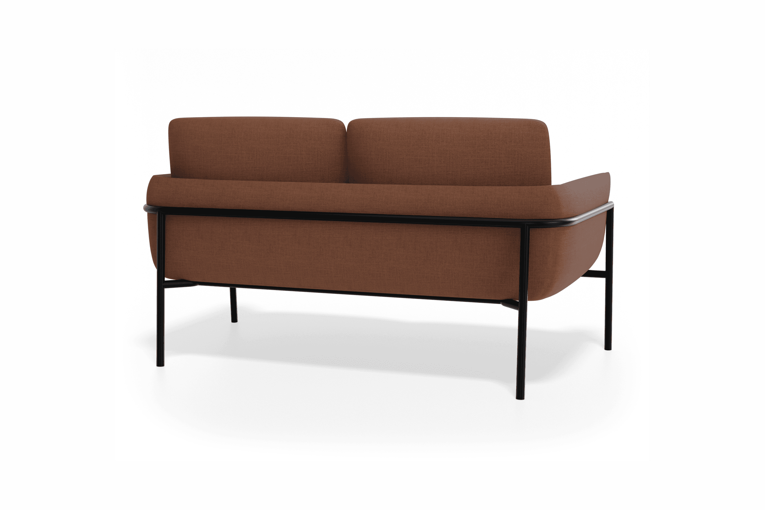 Charlie 2 Seat Sofa Terracotta Rust