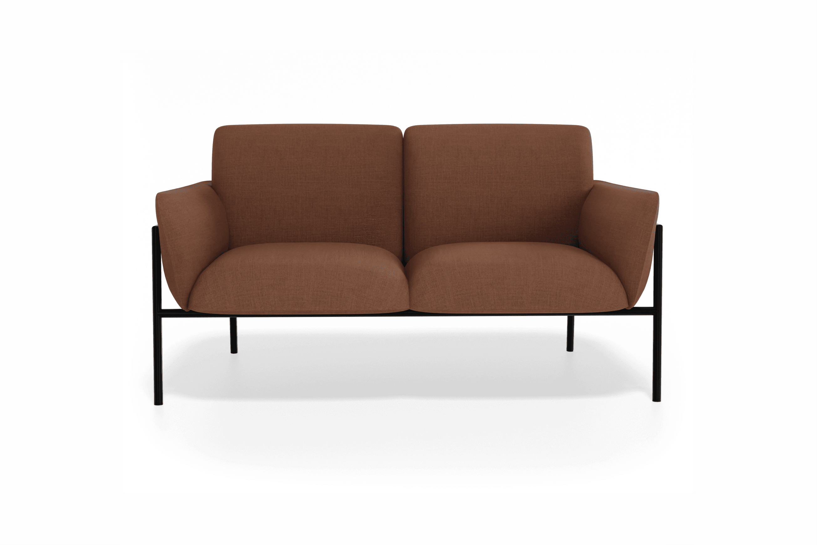 Charlie 2 Seat Sofa Terracotta Rust