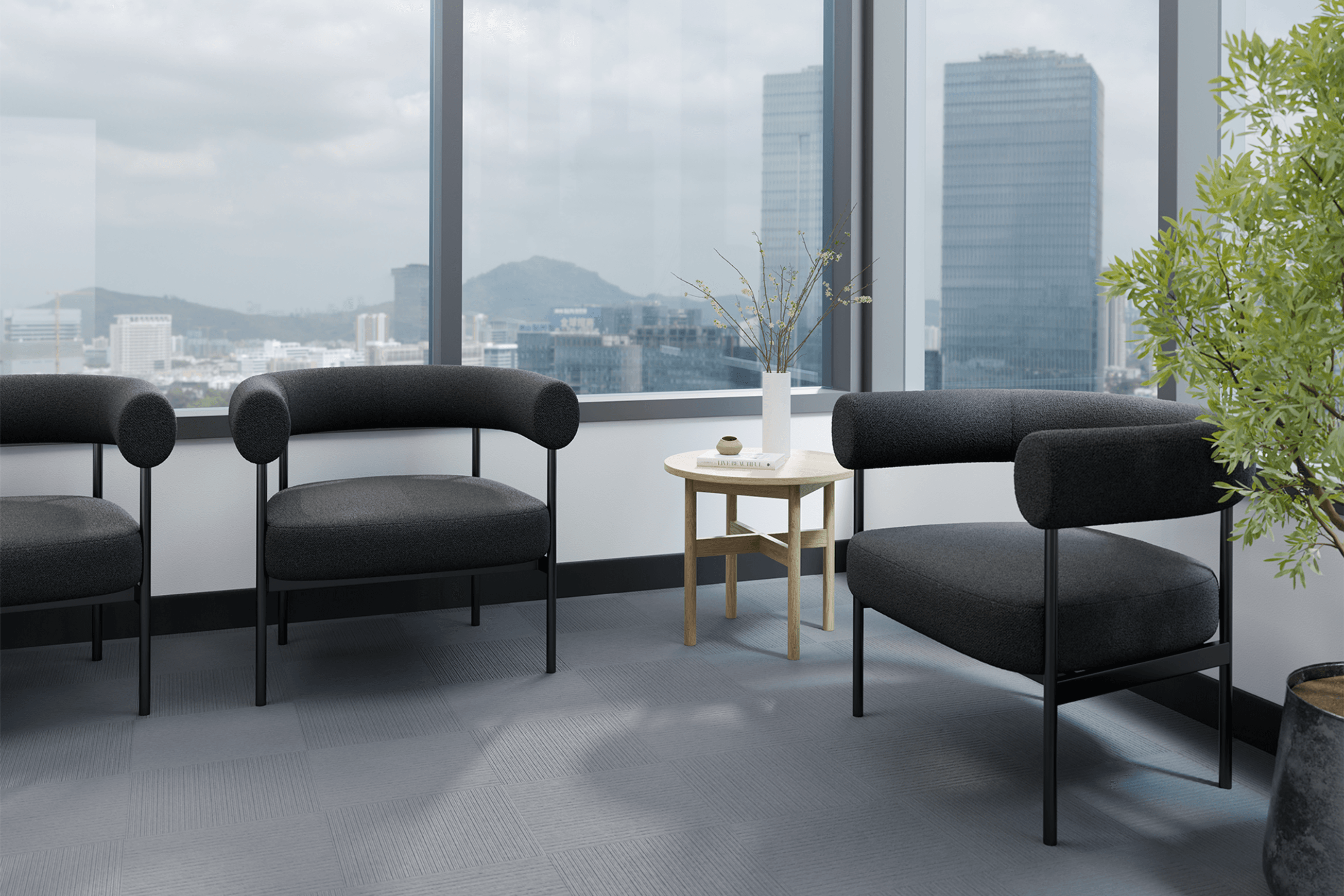 Marlowe Occasional Chair - Black Legs