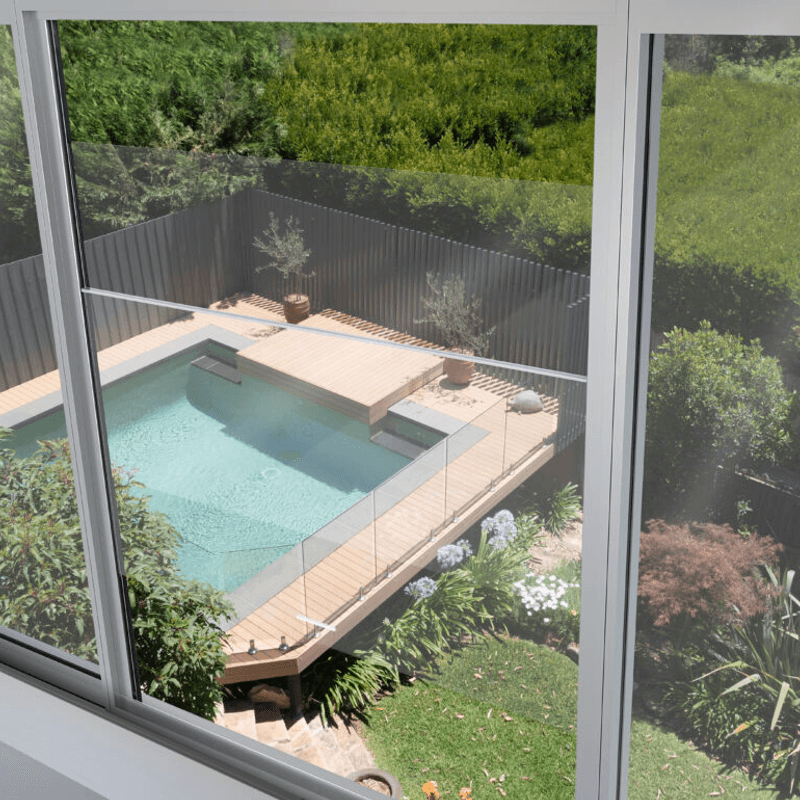 Automated Sashless Double Hung Window