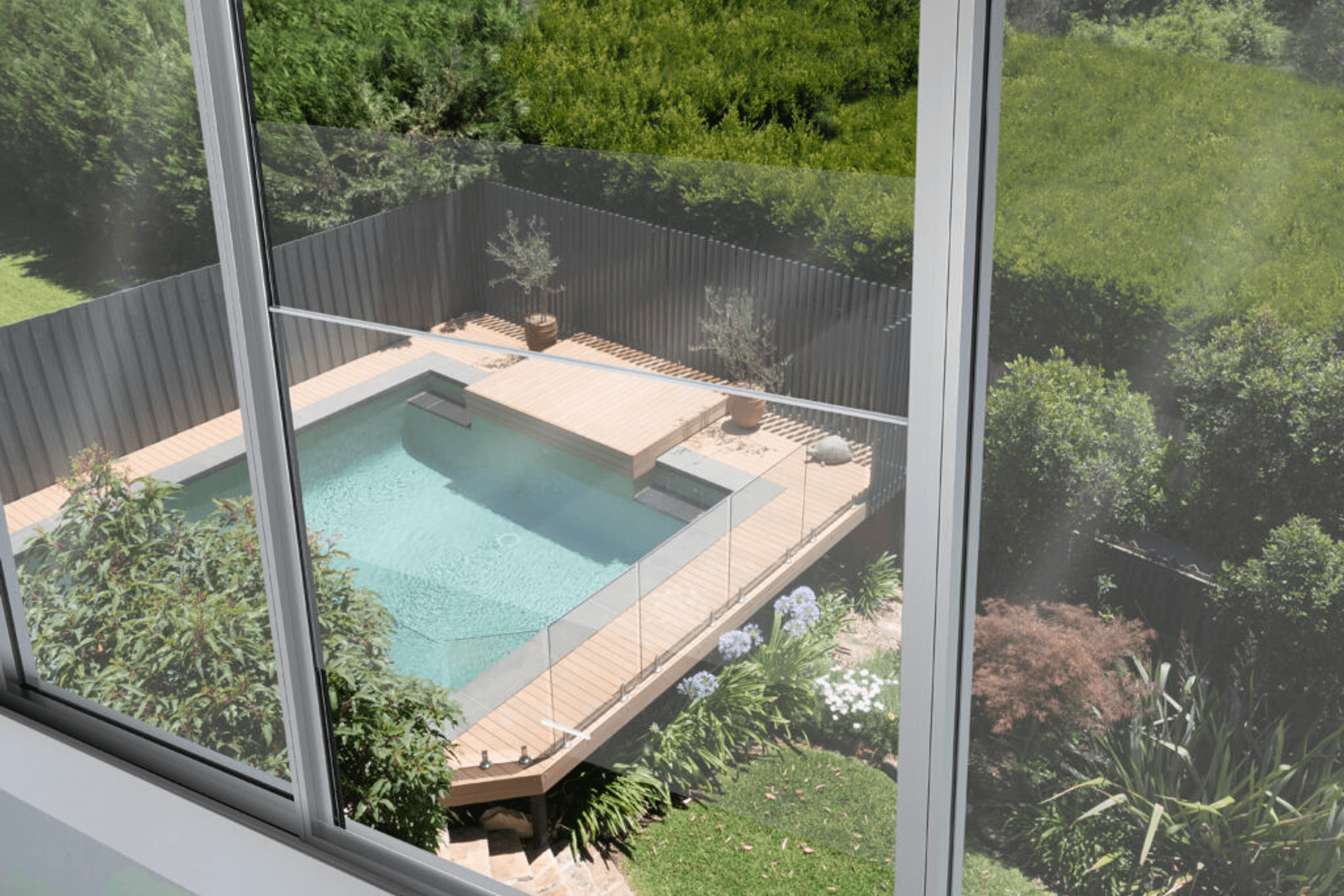 Automated Sashless Double Hung Window