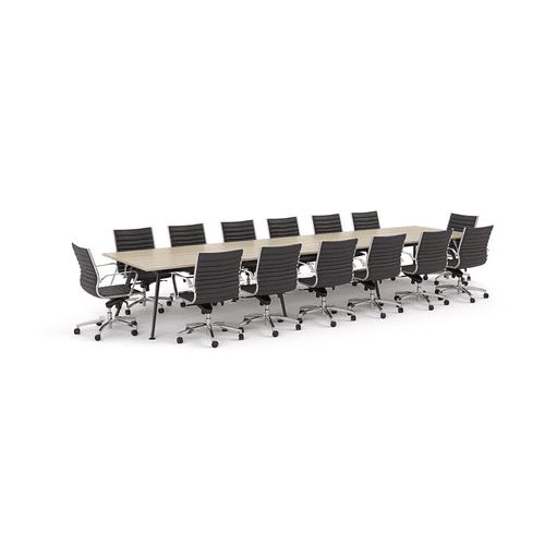 Euro Boardroom Table 4800 with Metro Midback Chair