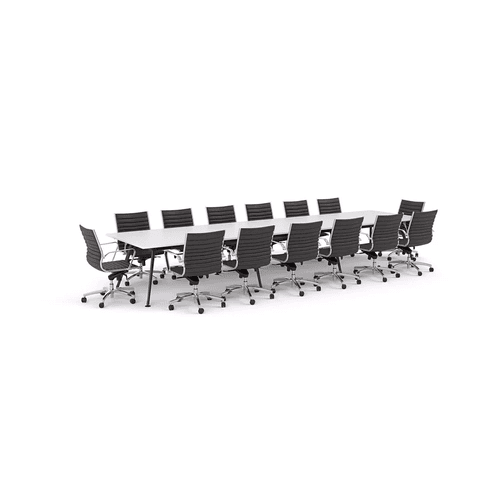 Euro Boardroom Table 4800 with Metro Midback Chair