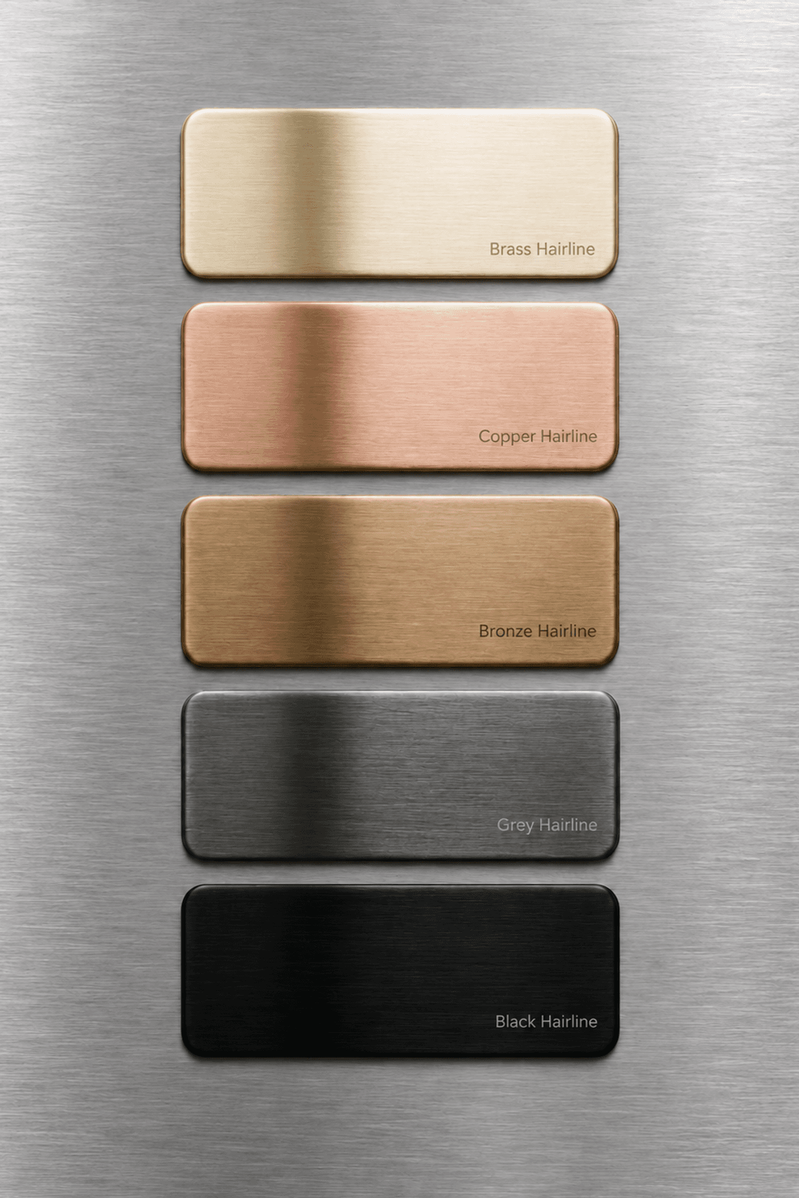 Coloured Stainless Steel | Kleur Range